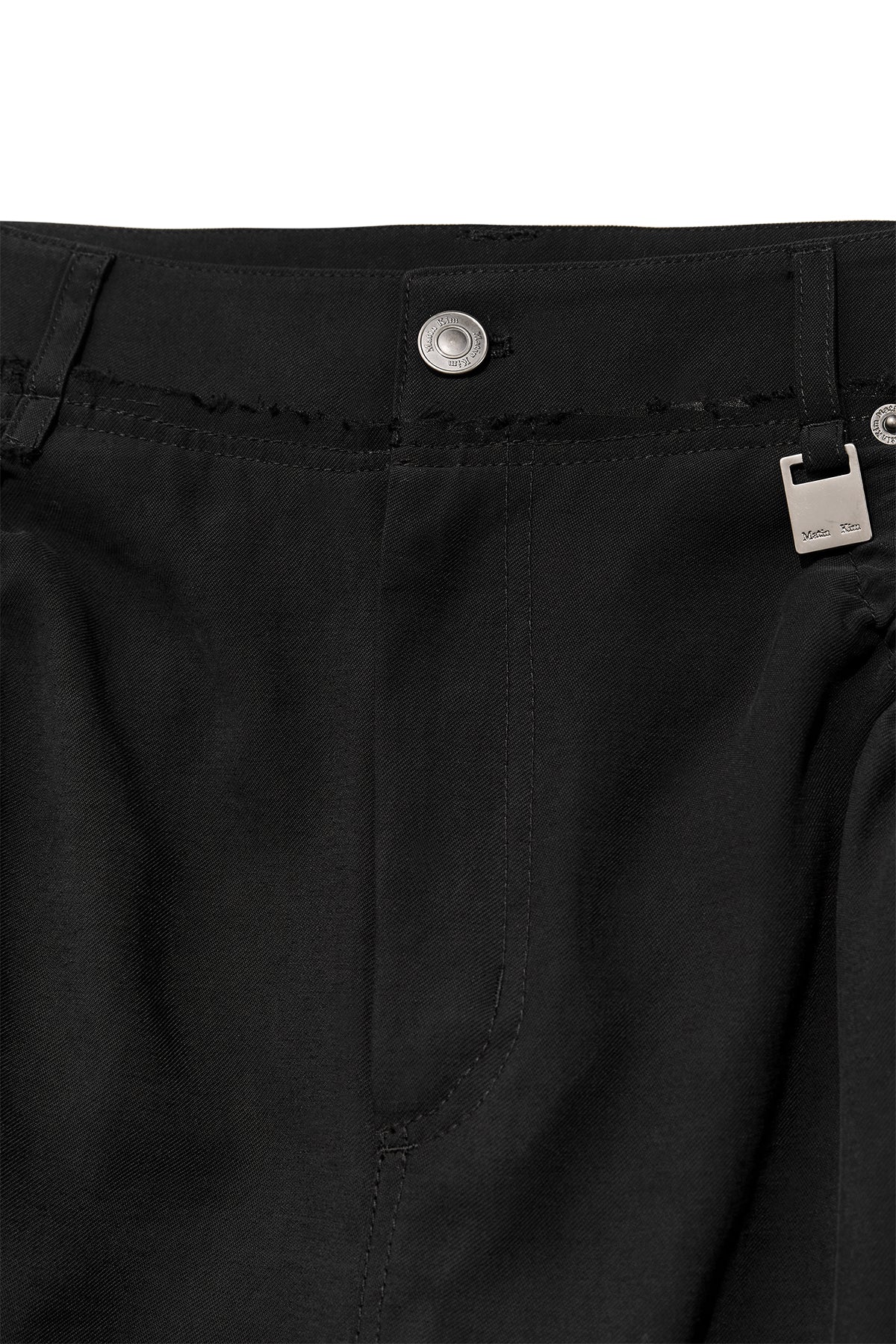 Matin Kim - String Pocket Wide Cargo Pants (Black) product image 3 | TRAB K-Fashion Australia