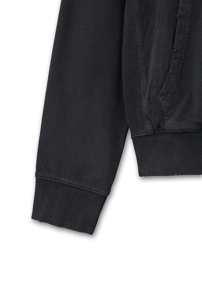 Art if acts - Garment Dyed Sweat Hooded Zip-Up (Black) product image 13 | TRAB K-Fashion Australia