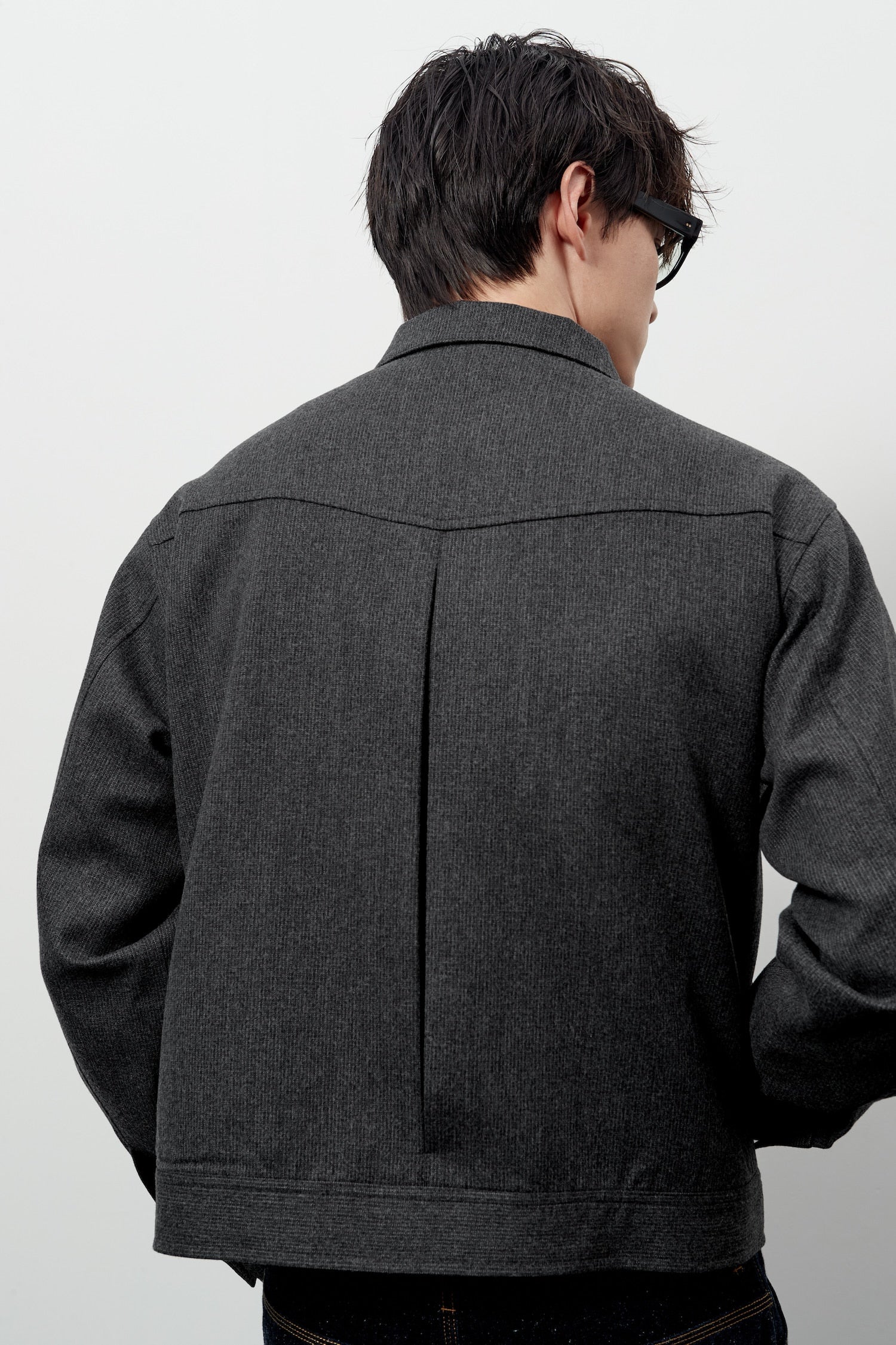Stu - Cover Pocket Crop Jacket (Grey) product image 12 | TRAB K-Fashion Australia