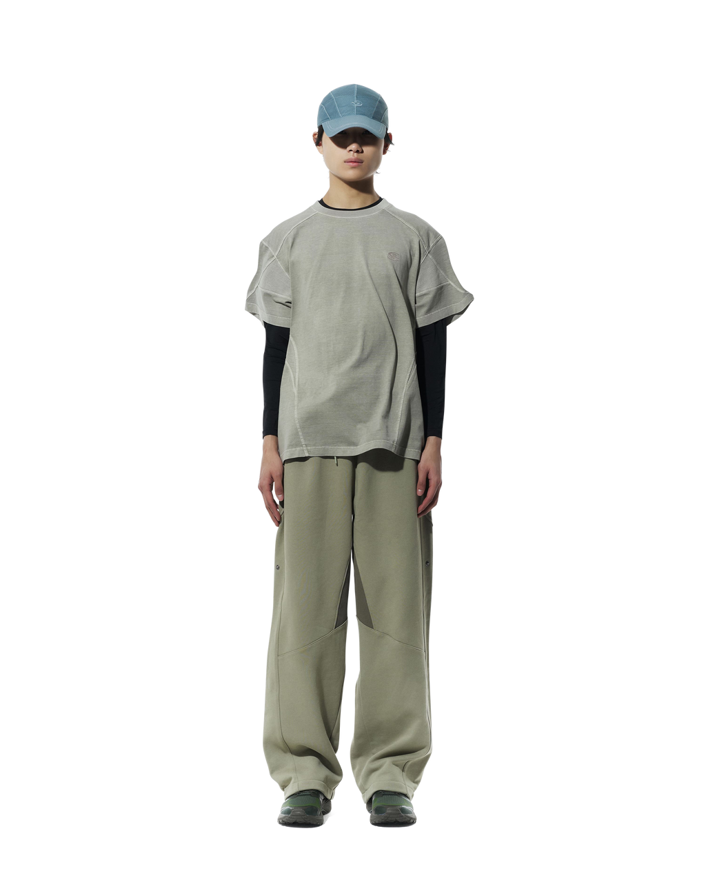 San San Gear - Rib T-Shirt (Mud Khaki) product image 1 | TRAB K-Fashion Australia