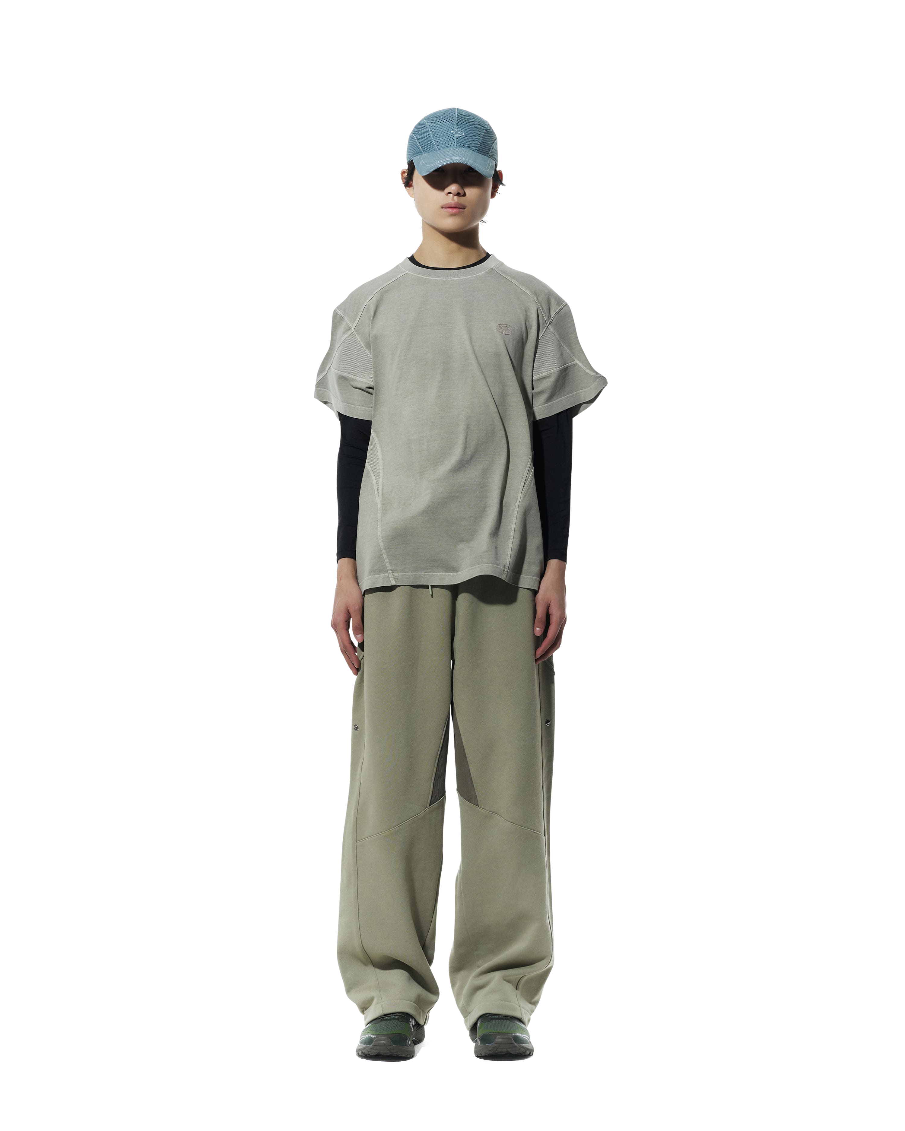San San Gear - Rib T-Shirt (Mud Khaki) product image 1 | TRAB K-Fashion Australia