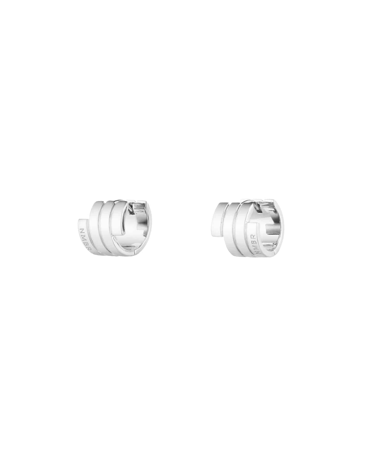 Numbering - Flat Coil Hoop Earrings #4108 product image 4 | TRAB K-Fashion Australia