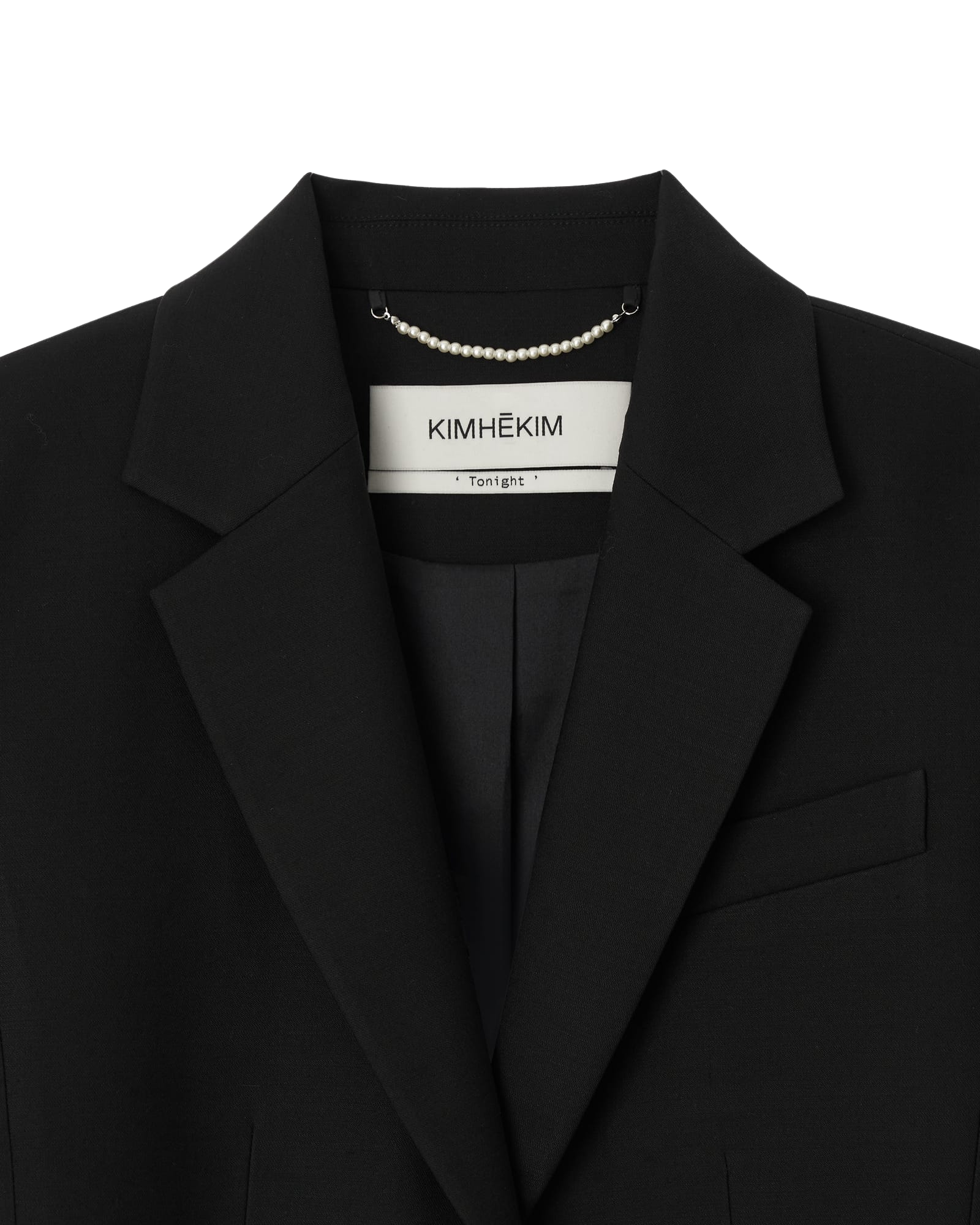 Kimhe Kim - Gathere Sleeve Wool-Blend Jacket (Black) product image 5 | TRAB K-Fashion Australia