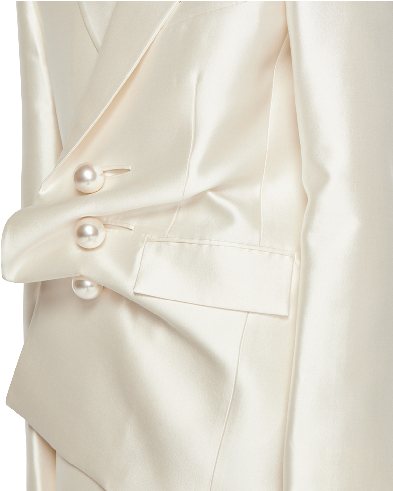 Kimhe Kim - Silk Blend Venus Jacket (White) product image 6 | TRAB K-Fashion Australia