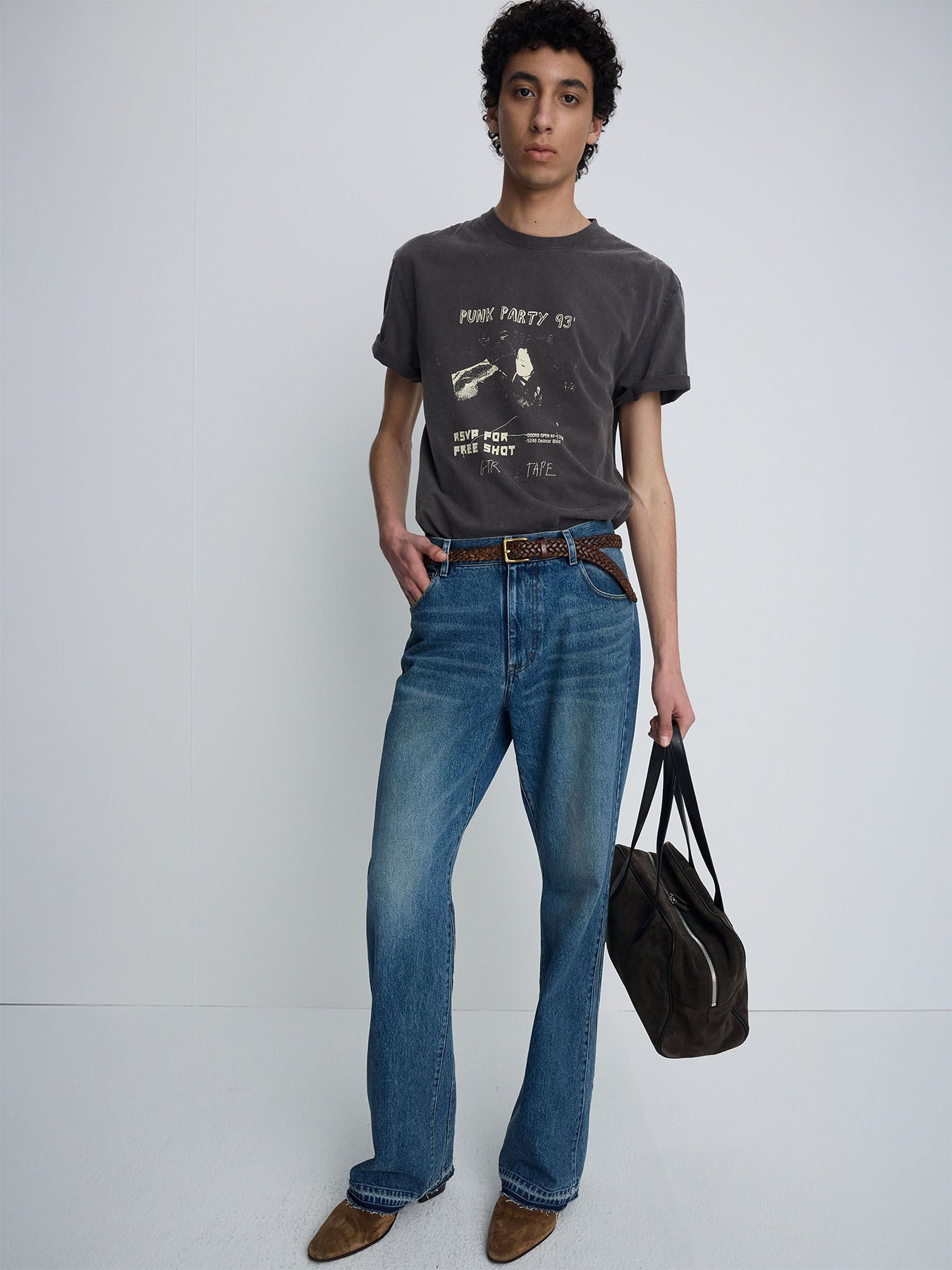 Tonywack - Garment-Dyed Rsvp T-Shirt (Dusty Brown) product image 6 | TRAB K-Fashion Australia