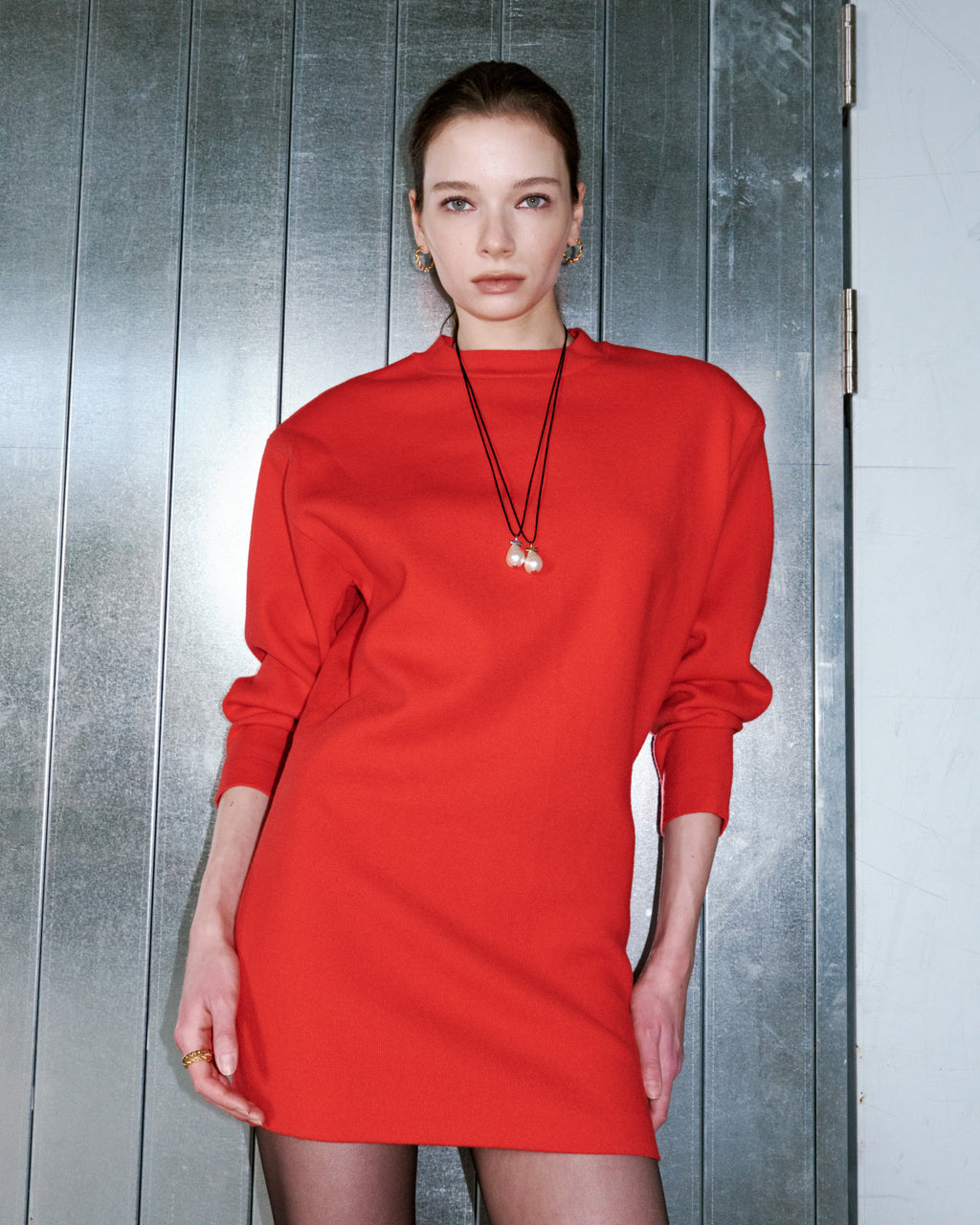 Numbering - Baroque Pearl Cord Necklace #6830 product image 3 | TRAB K-Fashion Australia