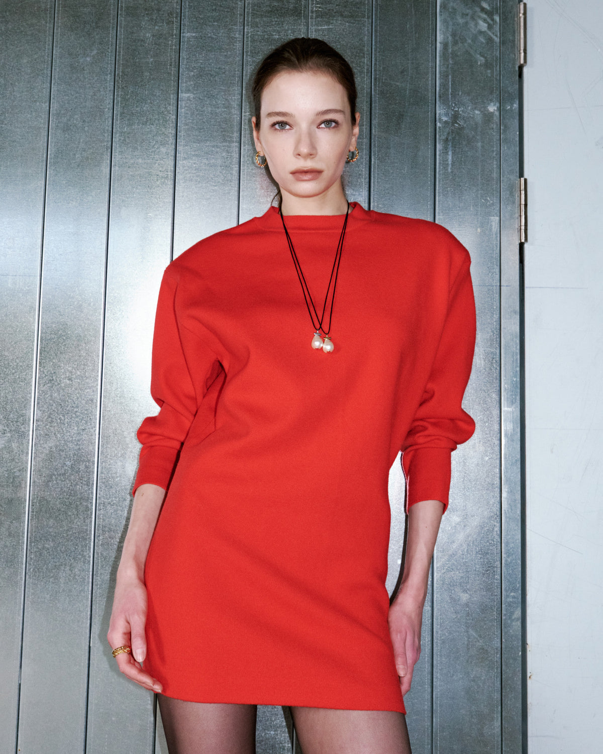 Numbering - Baroque Pearl Cord Necklace #6830 product image 3 | TRAB K-Fashion Australia