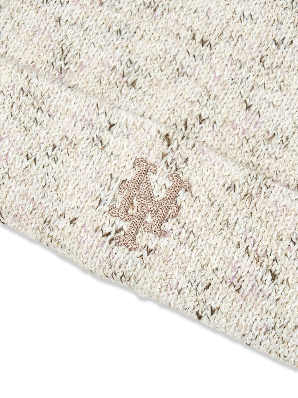 MLB Korea - MLB Loose Fit Melange Meow Beanie New York Mets (Cream) product image 4 | TRAB K-Fashion Australia