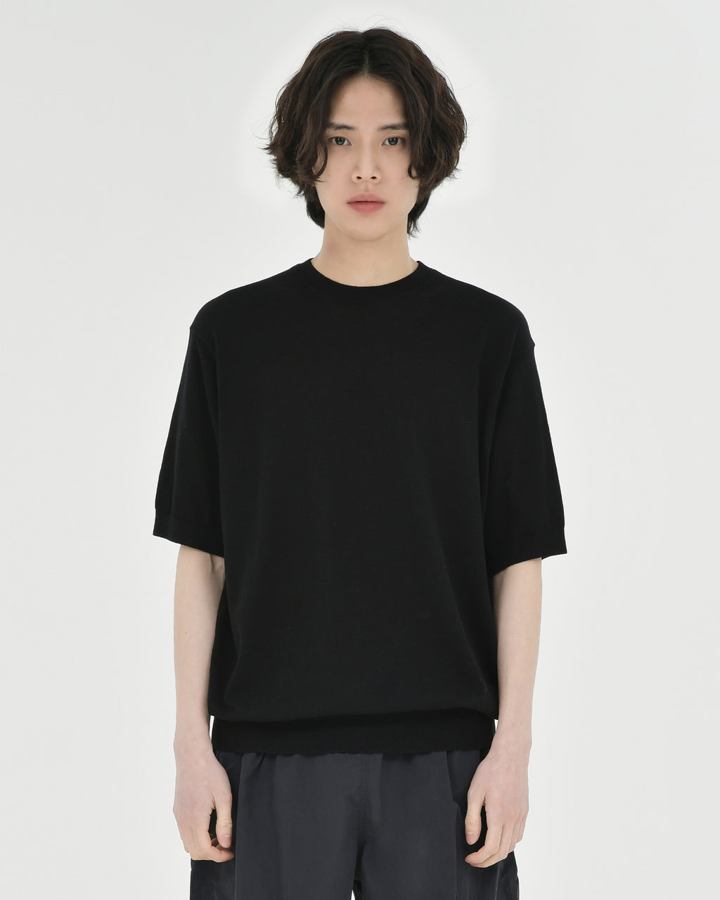 Brownyard - Supima Cotton Half Knit (Black) product image 1 | TRAB K-Fashion Australia