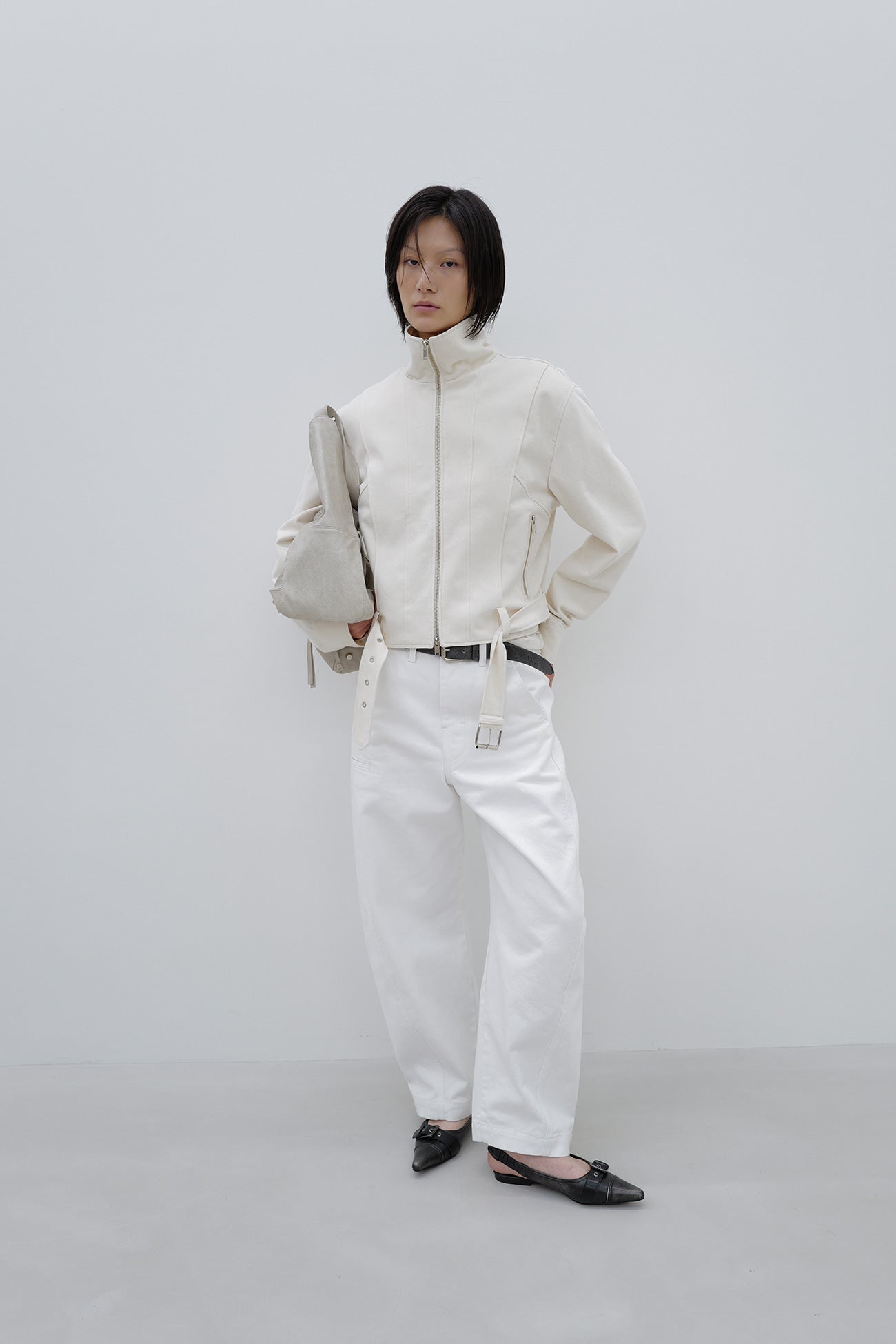 Deinet - Deinet Belted Cotton Jacket (Cream) product image 6 | TRAB K-Fashion Australia