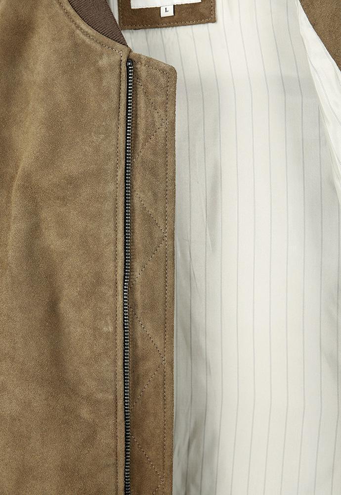 Art if acts - Garment Washed Suede Blouson (Taupe) product image 10 | TRAB K-Fashion Australia