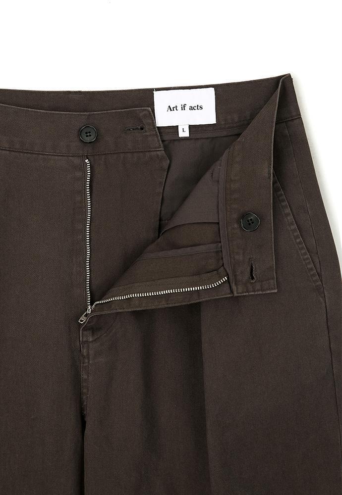 Art if acts - One Tuck Chino Pants (Brown) product image 8 | TRAB K-Fashion Australia