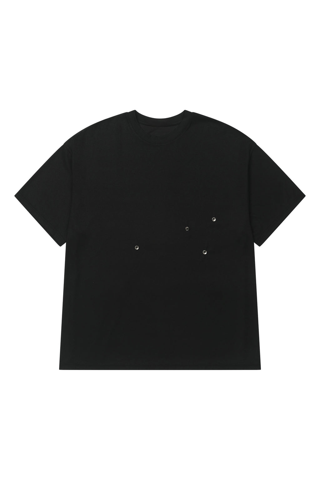 Deinet - Button Oversize T-Shirt (Black) product image 1 | TRAB K-Fashion Australia