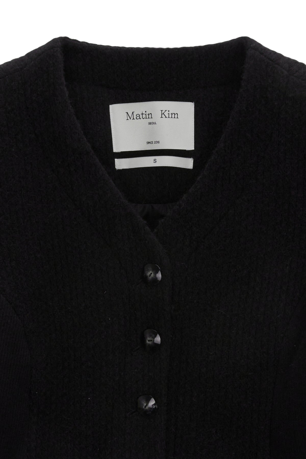 Matin Kim - Soft Volume Cardigan Jacket (Black) product image 3 | TRAB K-Fashion Australia