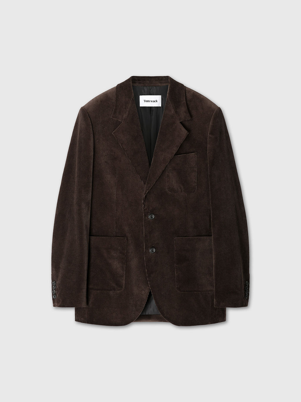 Tonywack - Corduroy Single-Breasted Tailored Jacket (Deep Brown) product image 8 | TRAB K-Fashion Australia