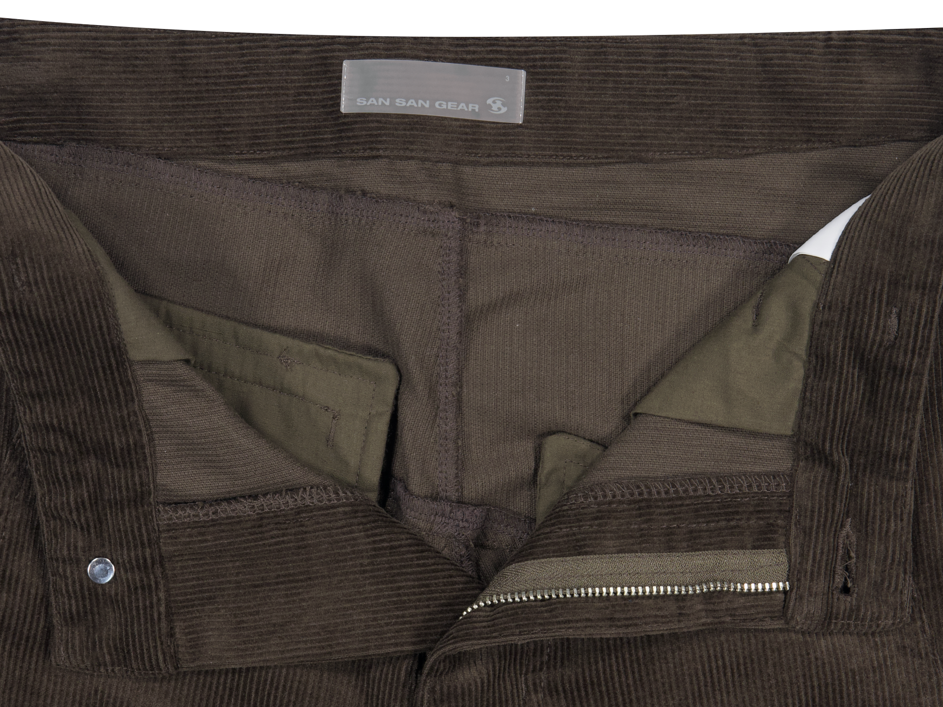 San San Gear - Corduroy Pocket Pants (Brown) product image 12 | TRAB K-Fashion Australia