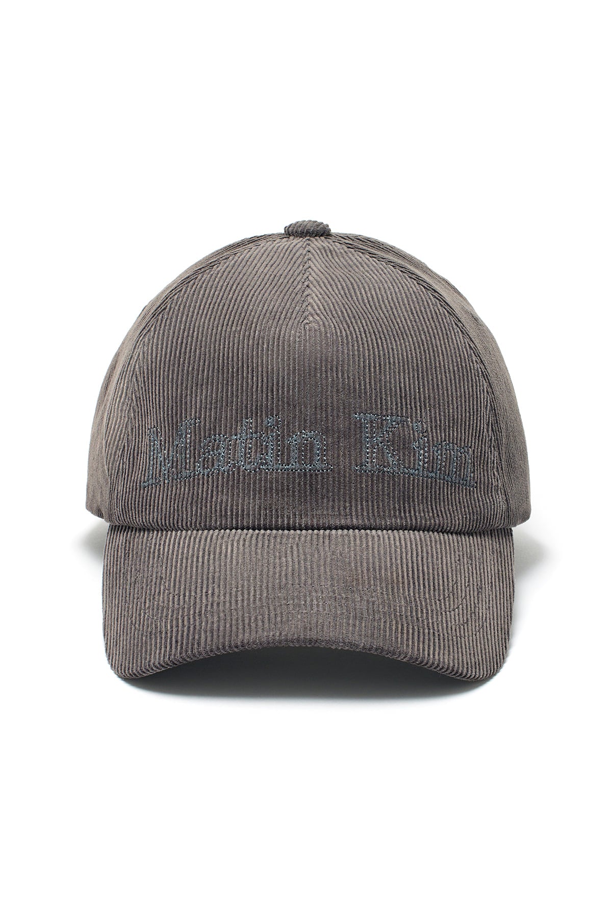 Matin Kim - Matin Corduroy Ball Cap (Charcoal) product image 1 | TRAB K-Fashion Australia
