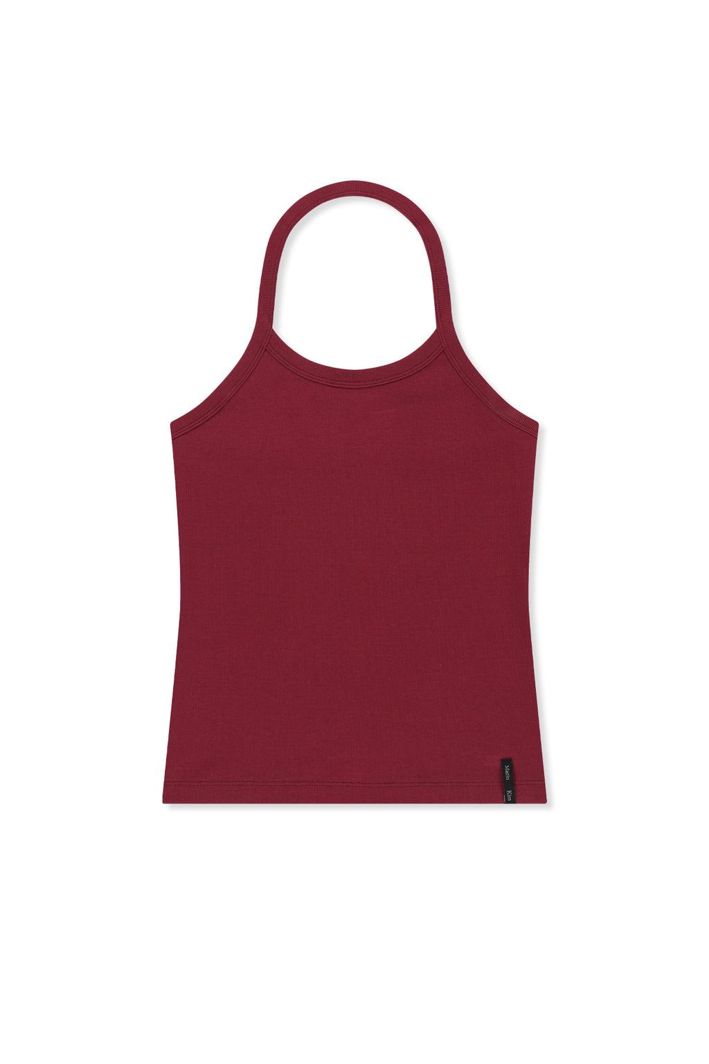 Matin Kim - Label Detail Halter Tank Top (Wine) product image 2 | TRAB K-Fashion Australia