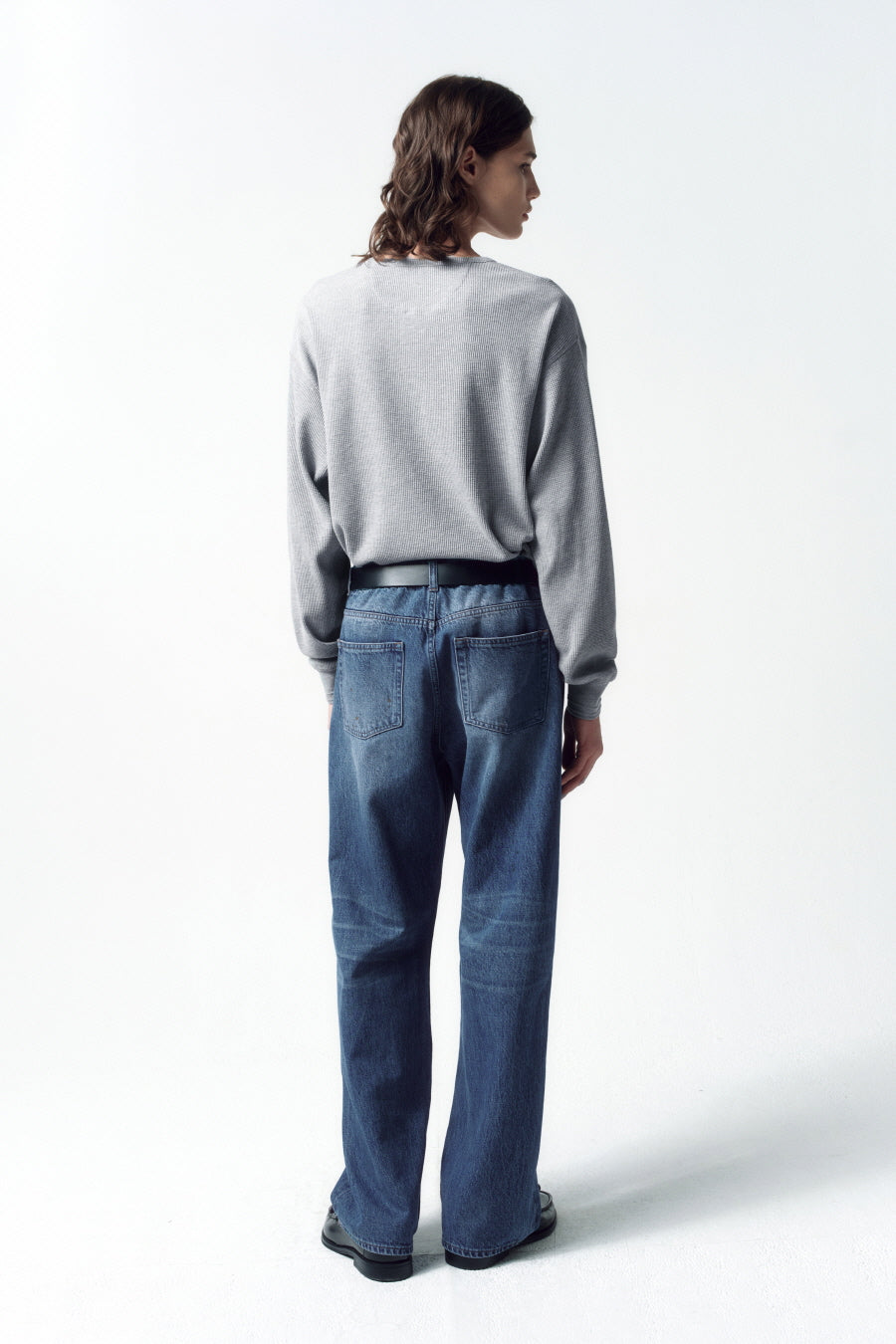 Insilence - Dirty Paint Denim Pants (Blue) product image 6 | TRAB K-Fashion Australia