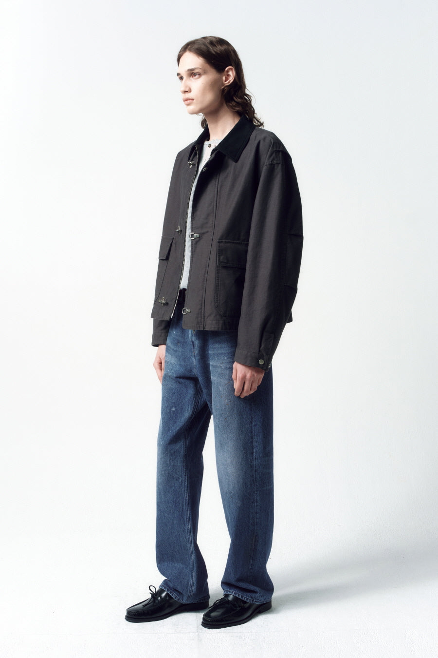 Insilence - Back Satin MK3 Flight Jacket (Anthracite) product image 4 | TRAB K-Fashion Australia