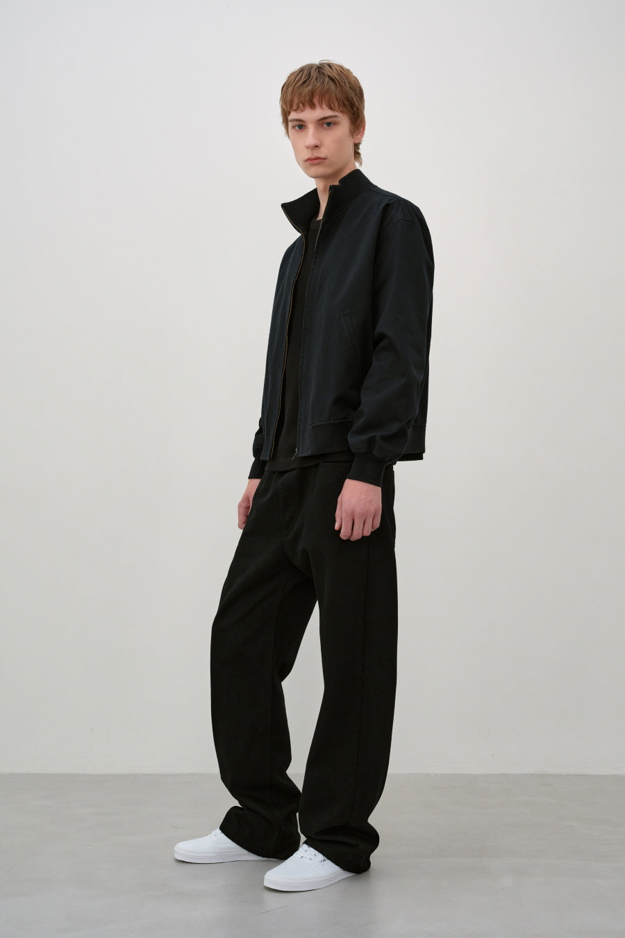 Insilence - Washed Cotton Tanker Jacket (Washed Black) product image 3 | TRAB K-Fashion Australia