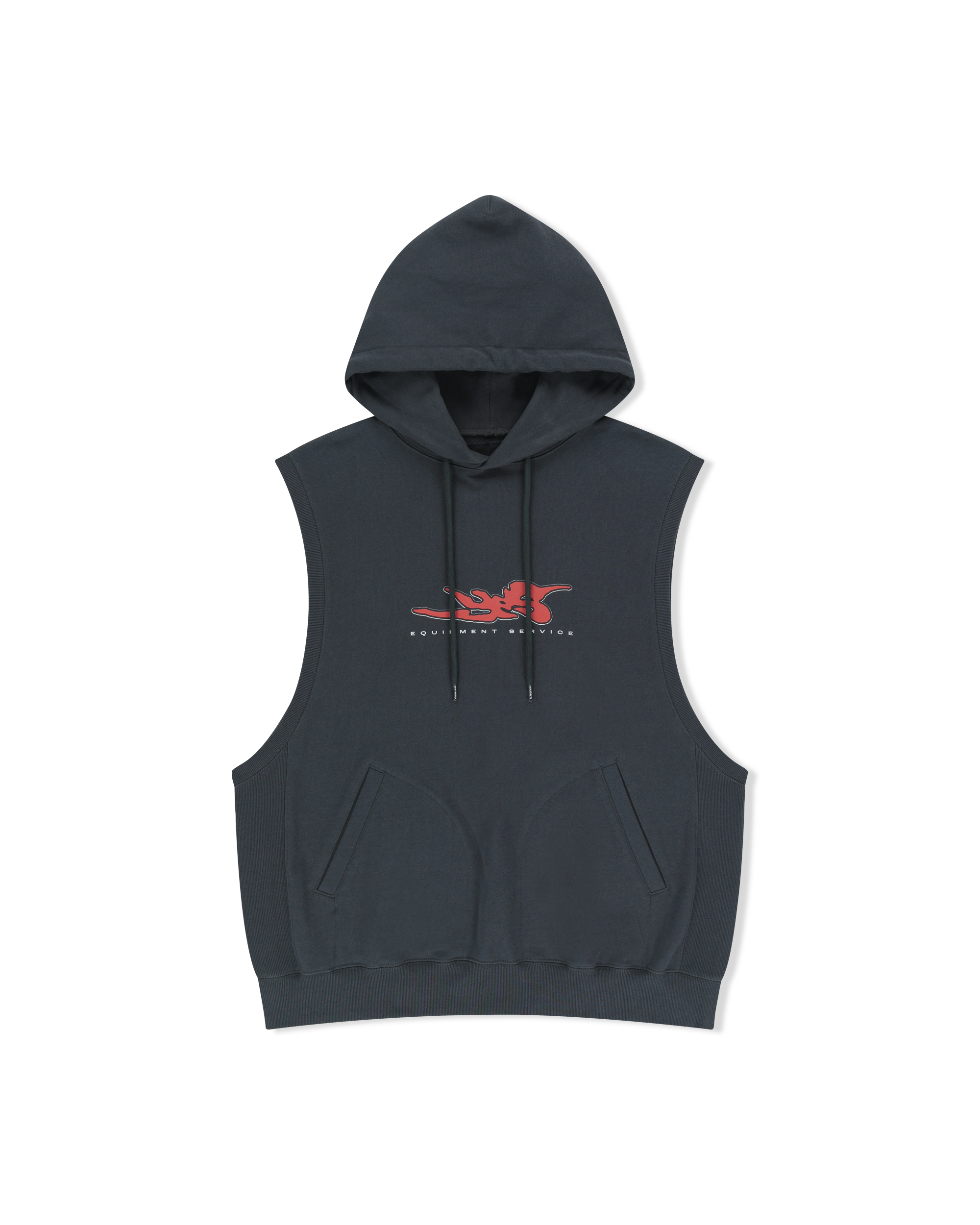 yeseyesee - Y.E.S Hooded Vest (Charcoal) product image 1 | TRAB K-Fashion Australia