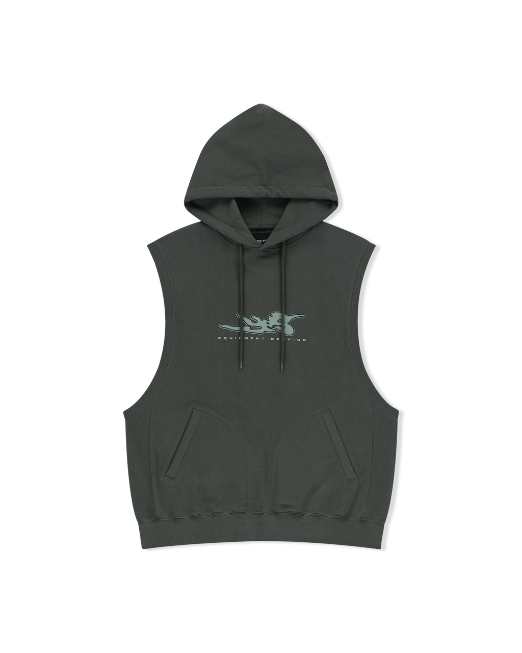 yeseyesee - Y.E.S Hooded Vest (Khaki) product image 1 | TRAB K-Fashion Australia
