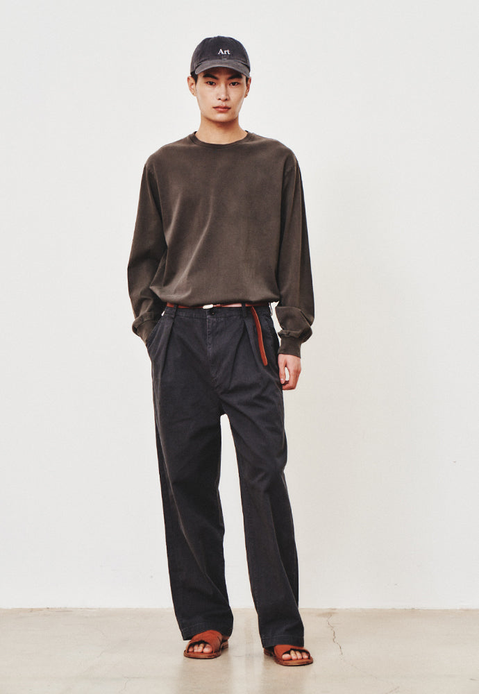 Art if acts - Garment Dyed Long Sleeve (Charcoal) product image 4 | TRAB K-Fashion Australia