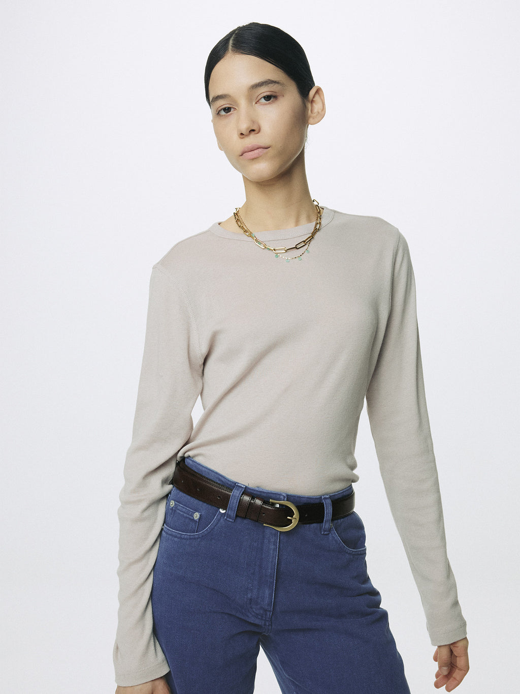 Tonywack - Cotton Cashmere Essential Top (Arctic Grey) product image 6 | TRAB K-Fashion Australia