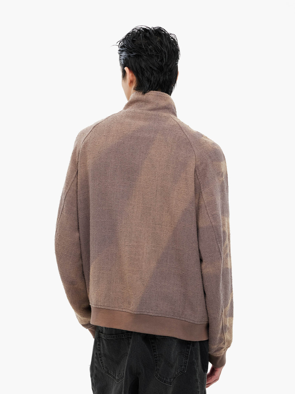 Jiyong Kim - Sun-Bleached High Neck Blouson (Brown) product image 8 | TRAB K-Fashion Australia
