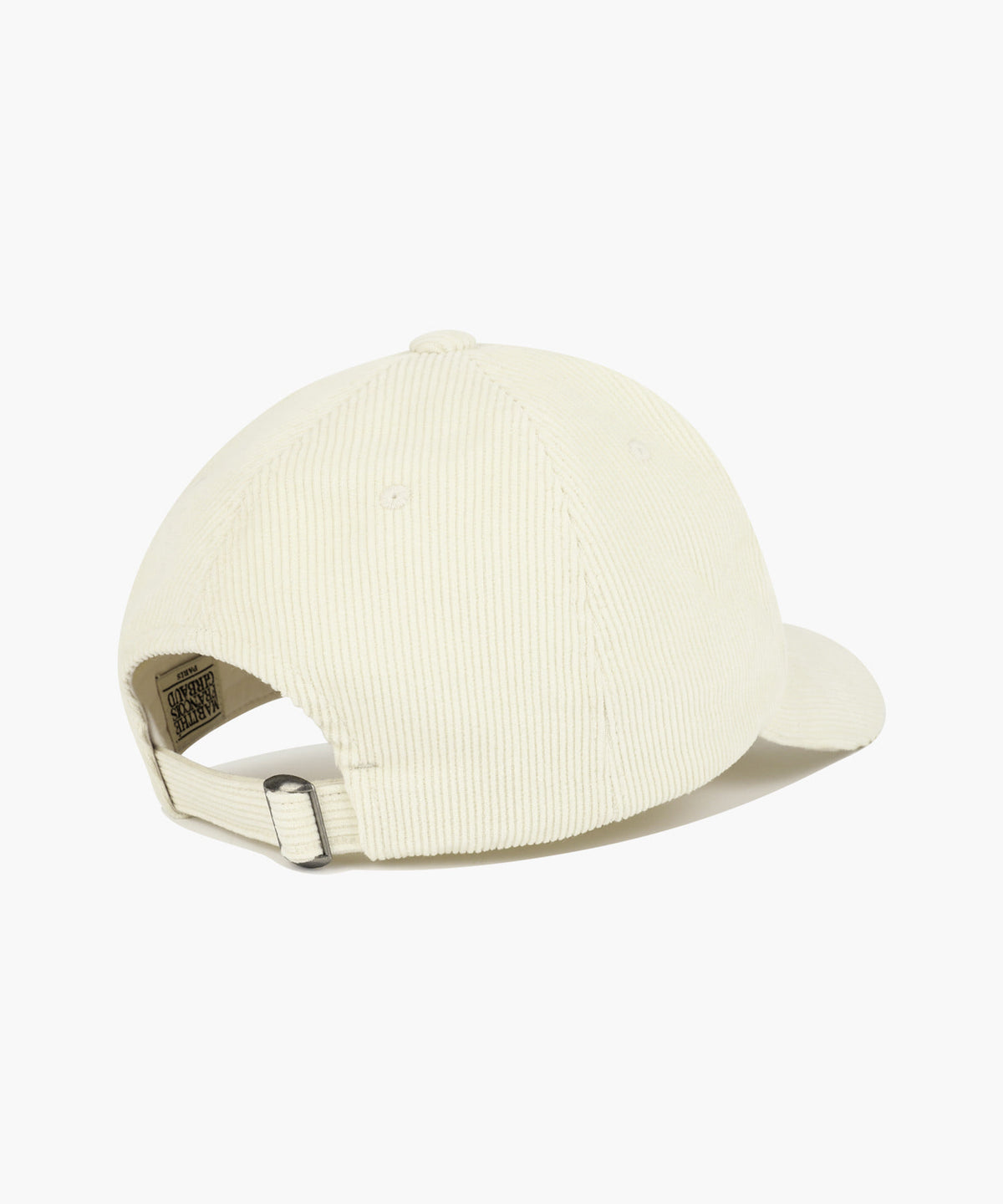 Marithe & Francois Girbaud - Corduroy Micro Classic Logo Patch Covered Cap (Ivory) product image 2 | TRAB K-Fashion Australia