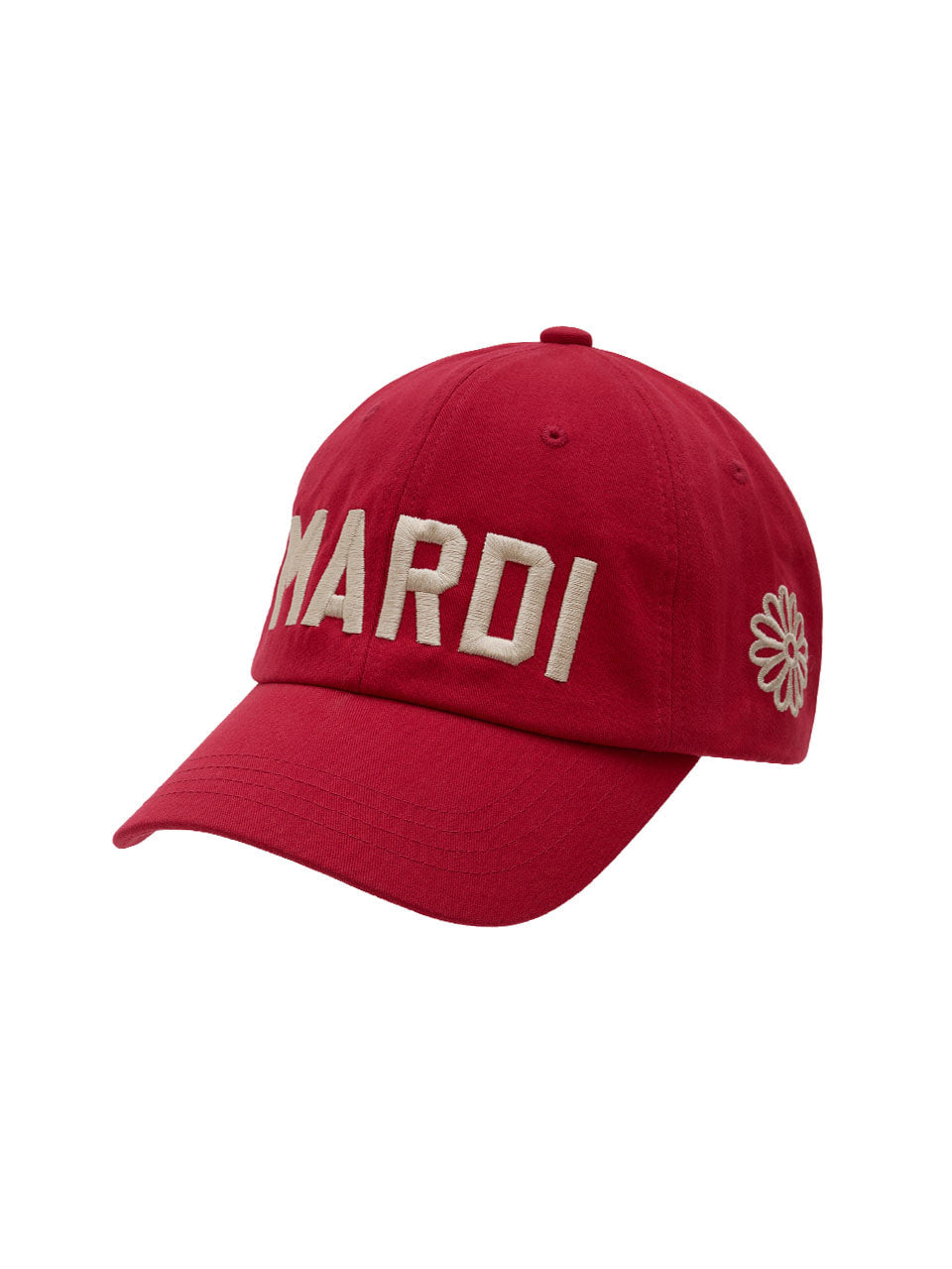 Mardi Mercredi - Cap Mardi Bold Logo (Red Cream) product image 1 | TRAB K-Fashion Australia