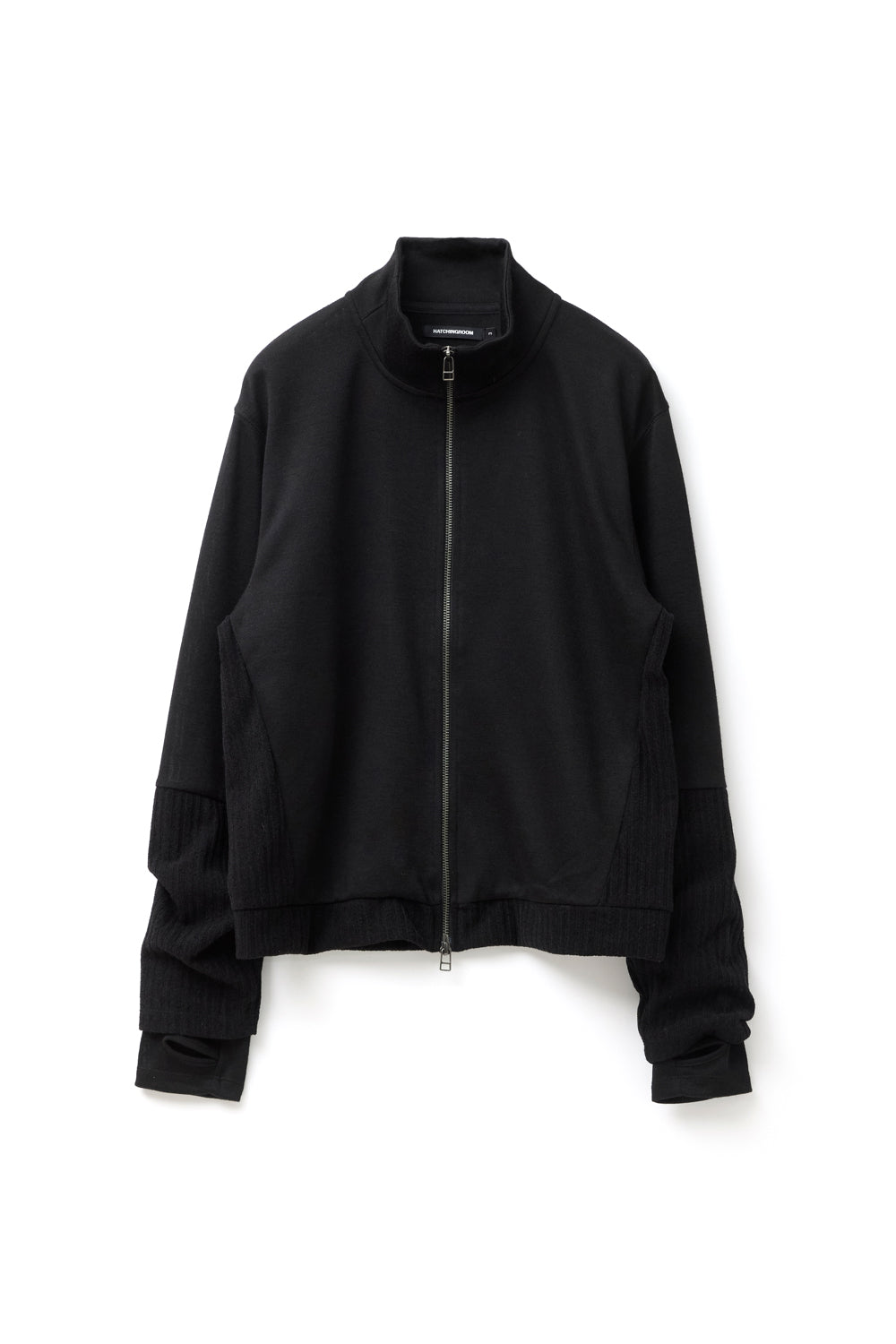 Hatchingroom - Double Sleeve Track Cardigan (Black) product image 1 | TRAB K-Fashion Australia