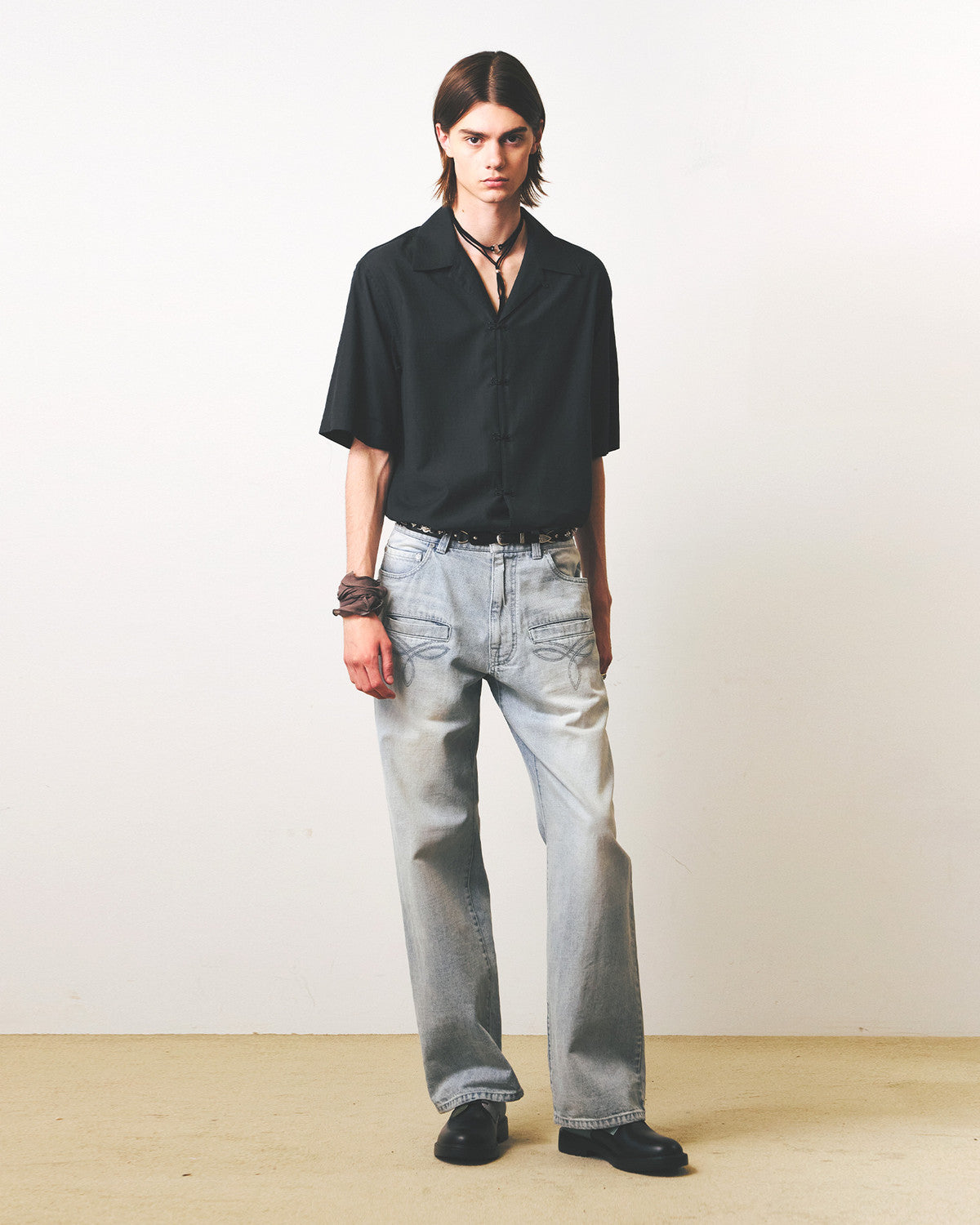 Eastlogue - Loiter Half Shirts (Charcoal) product image 4 | TRAB K-Fashion Australia