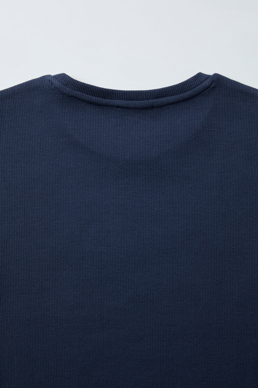 Coor - Ribbed Crop T-Shirt (Navy) product image 6 | TRAB K-Fashion Australia