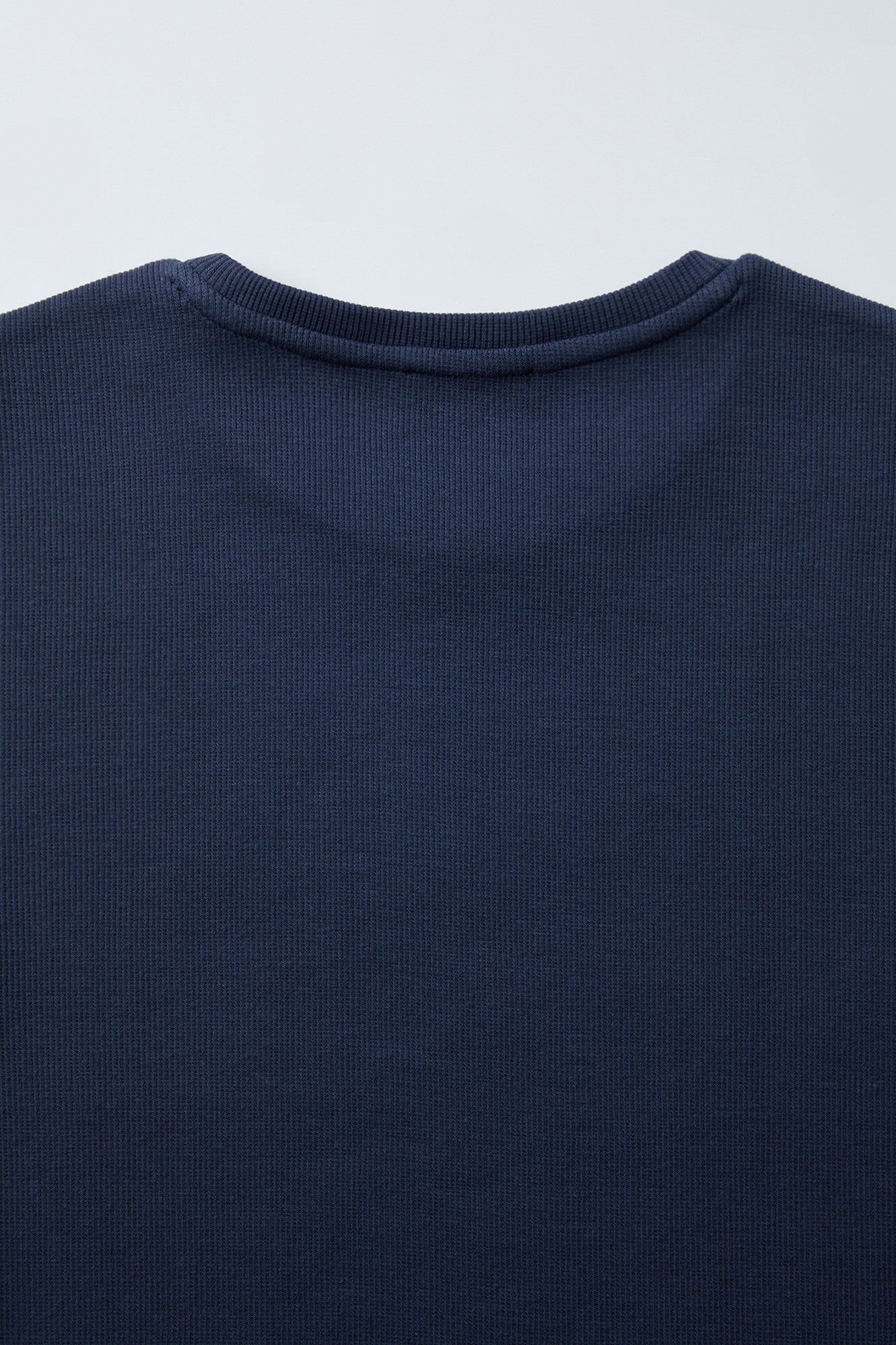 Coor - Ribbed Crop T-Shirt (Navy) product image 6 | TRAB K-Fashion Australia