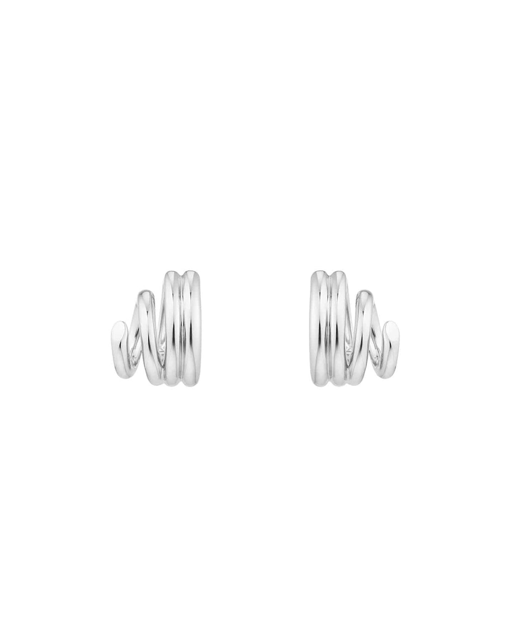 Numbering - Diagonal Coil Hoop Earrings #8101 product image 12 | TRAB K-Fashion Australia
