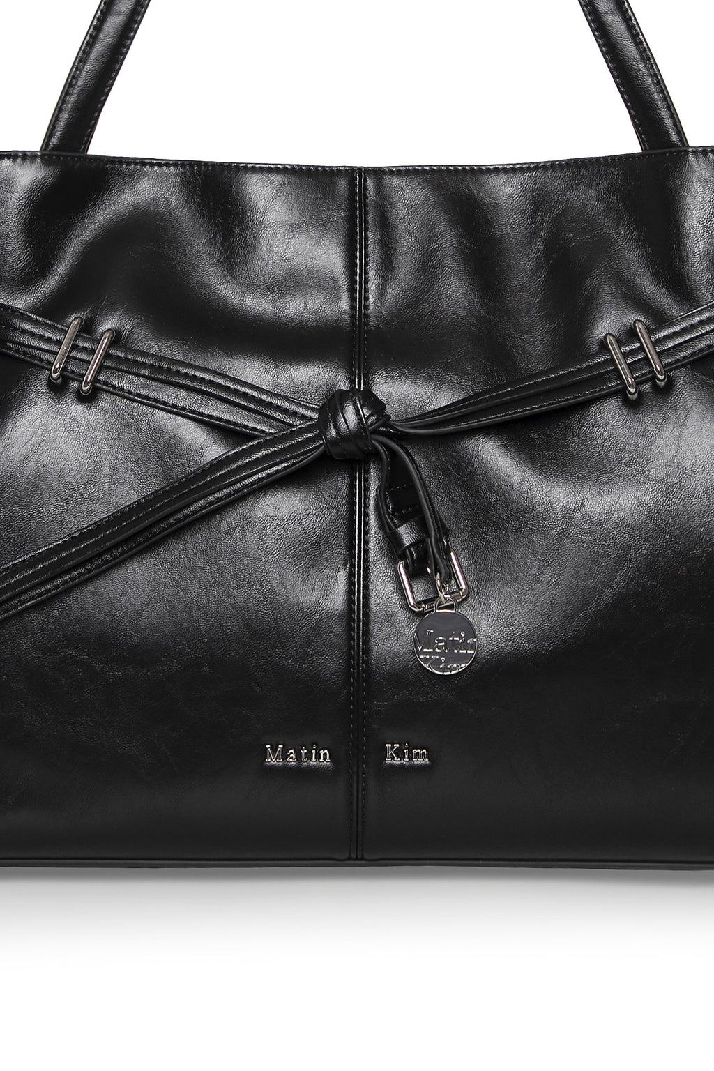 Matin Kim - Drop Tail Mellow Big Shoulder Bag (Black) product image 4 | TRAB K-Fashion Australia