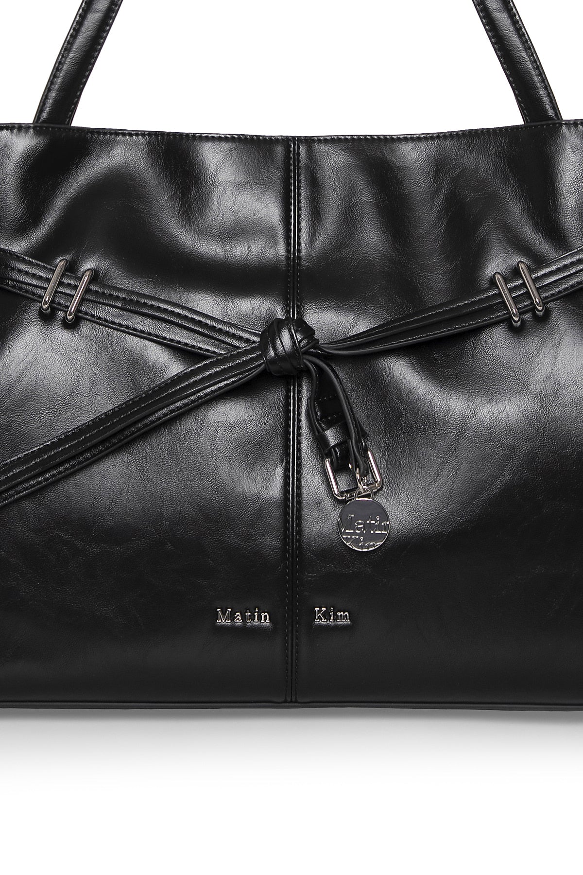 Matin Kim - Drop Tail Mellow Big Shoulder Bag (Black) product image 4 | TRAB K-Fashion Australia