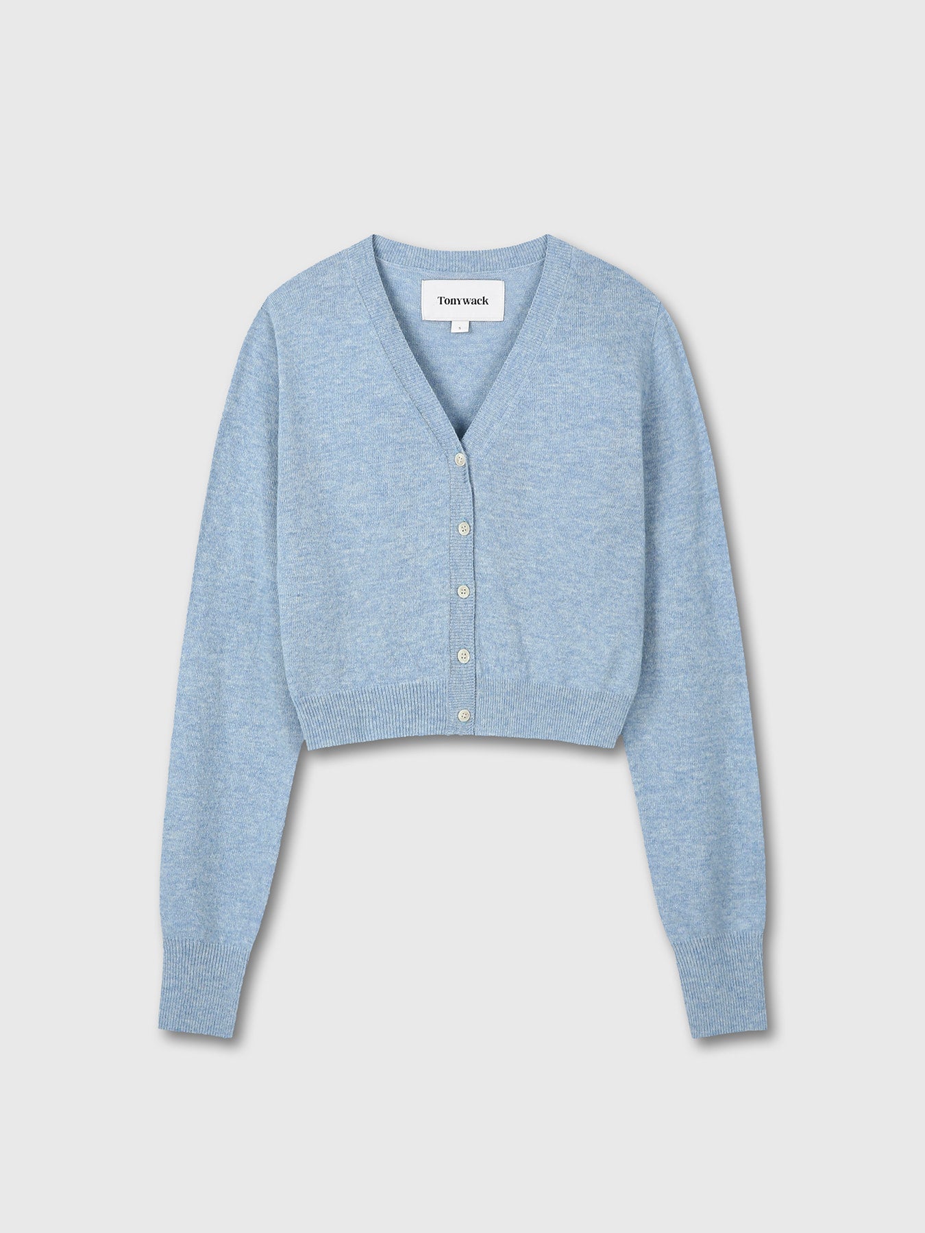Tonywack - Merino Wool Cropped Cardigan (Sky Blue) product image 7 | TRAB K-Fashion Australia