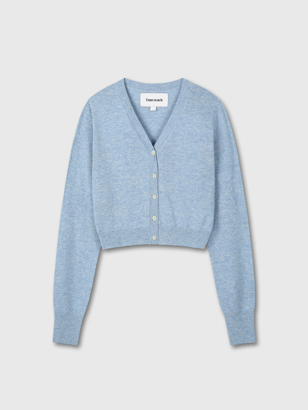 Tonywack - Merino Wool Cropped Cardigan (Sky Blue) product image 7 | TRAB K-Fashion Australia