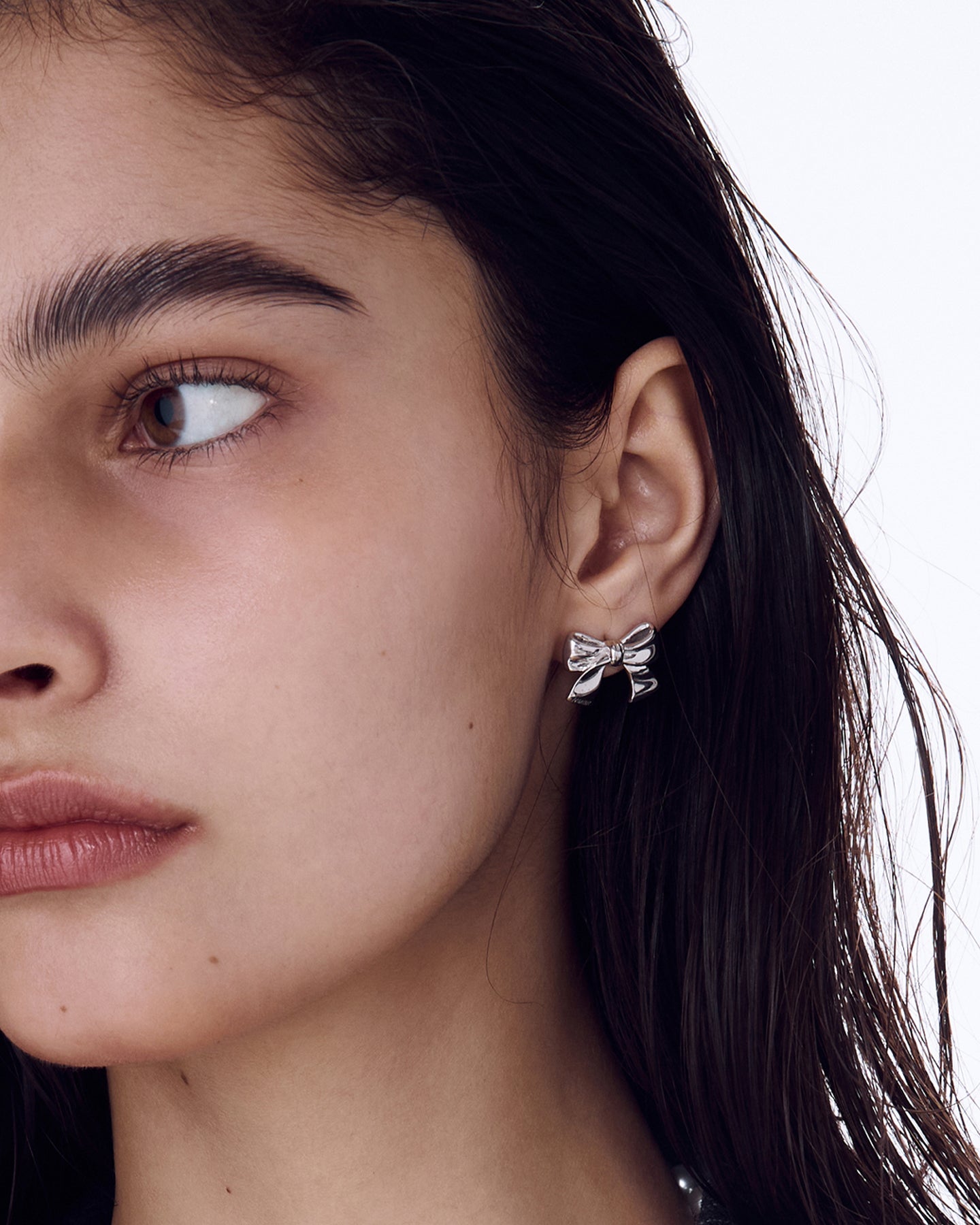 Numbering - Ribbon Stud Earrings #7118 product image 3 | TRAB K-Fashion Australia