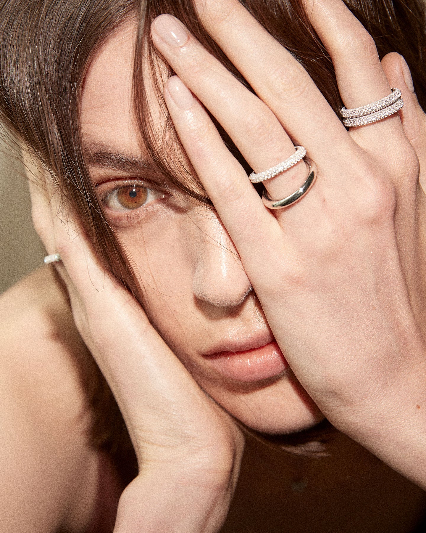 Numbering - Pave Doughnut Ring / Slim #3415 product image 6 | TRAB K-Fashion Australia