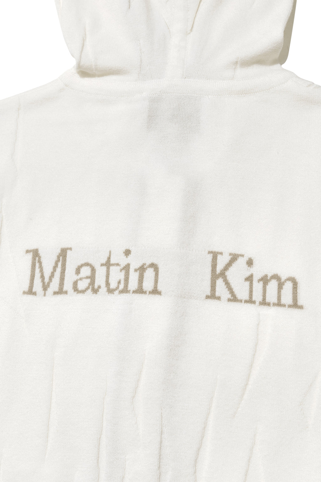 Matin Kim - Wrinkle Hoody Button Knit Vest (Ivory) product image 5 | TRAB K-Fashion Australia