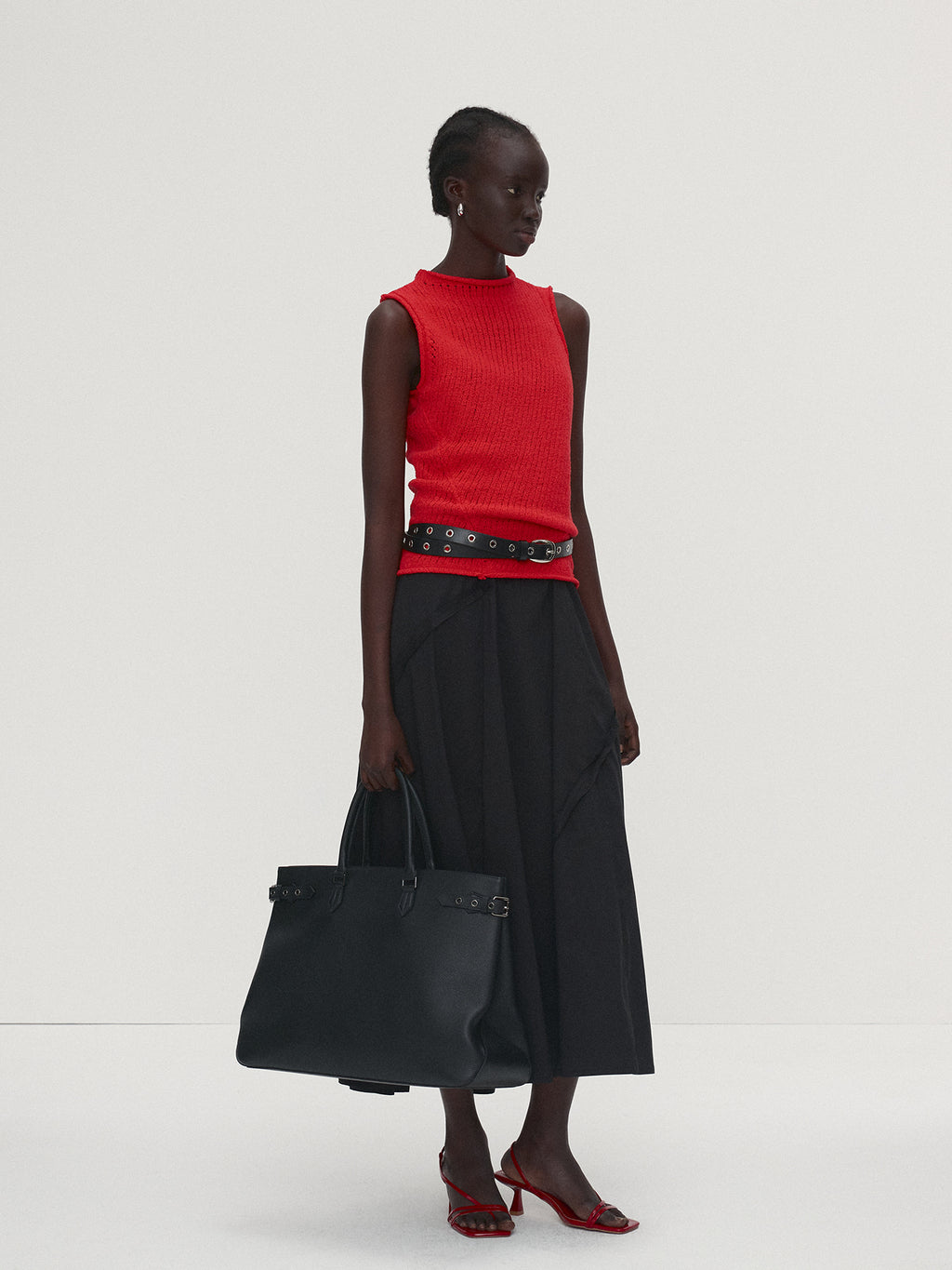 Tonywack - Cotton Twisted Sleeveless Knit (Red) product image 3 | TRAB K-Fashion Australia