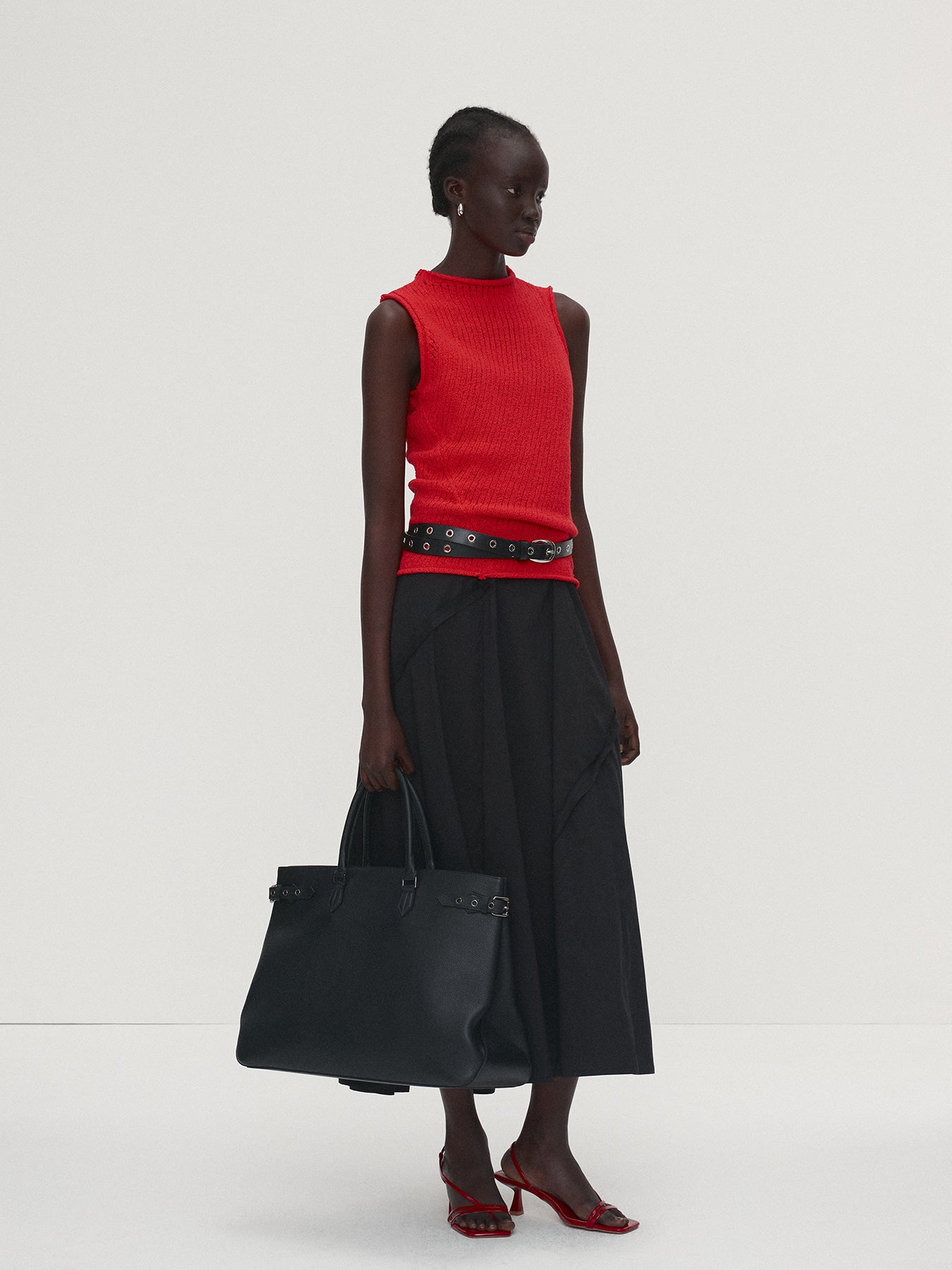 Tonywack - Cotton Twisted Sleeveless Knit (Red) product image 3 | TRAB K-Fashion Australia