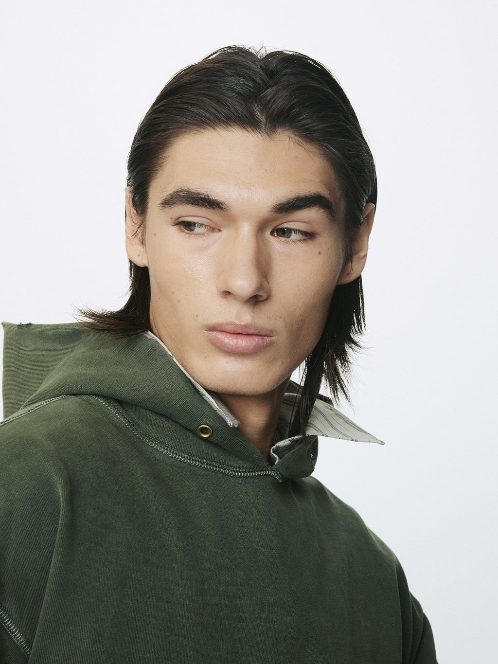 Tonywack - Garment Dyed Raw Edge Hoodie (Faded Green) product image 8 | TRAB K-Fashion Australia