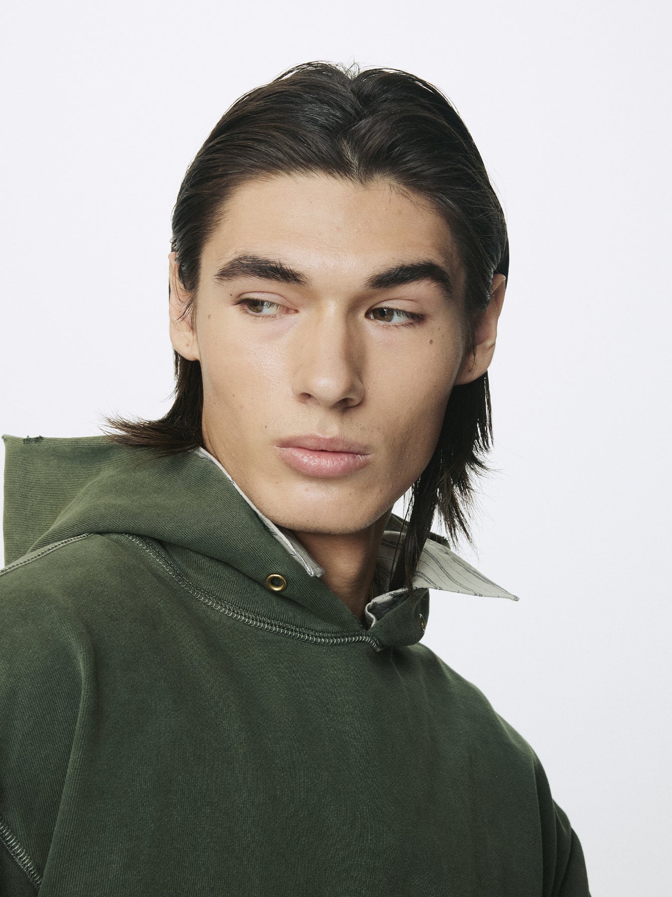 Tonywack - Garment Dyed Raw Edge Hoodie (Faded Green) product image 8 | TRAB K-Fashion Australia