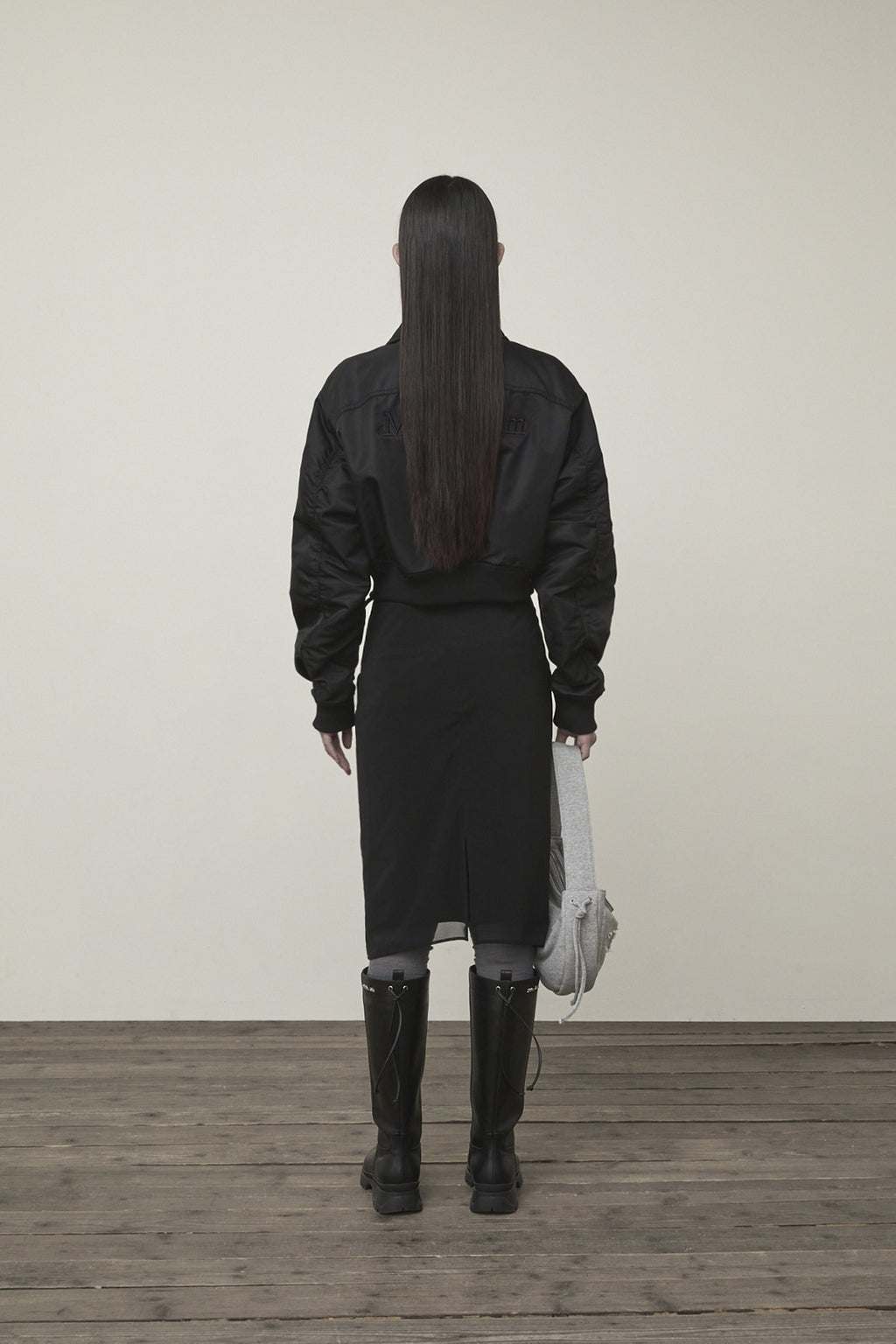 Matin Kim - Layered String Midi Skirt (Black) product image 7 | TRAB K-Fashion Australia