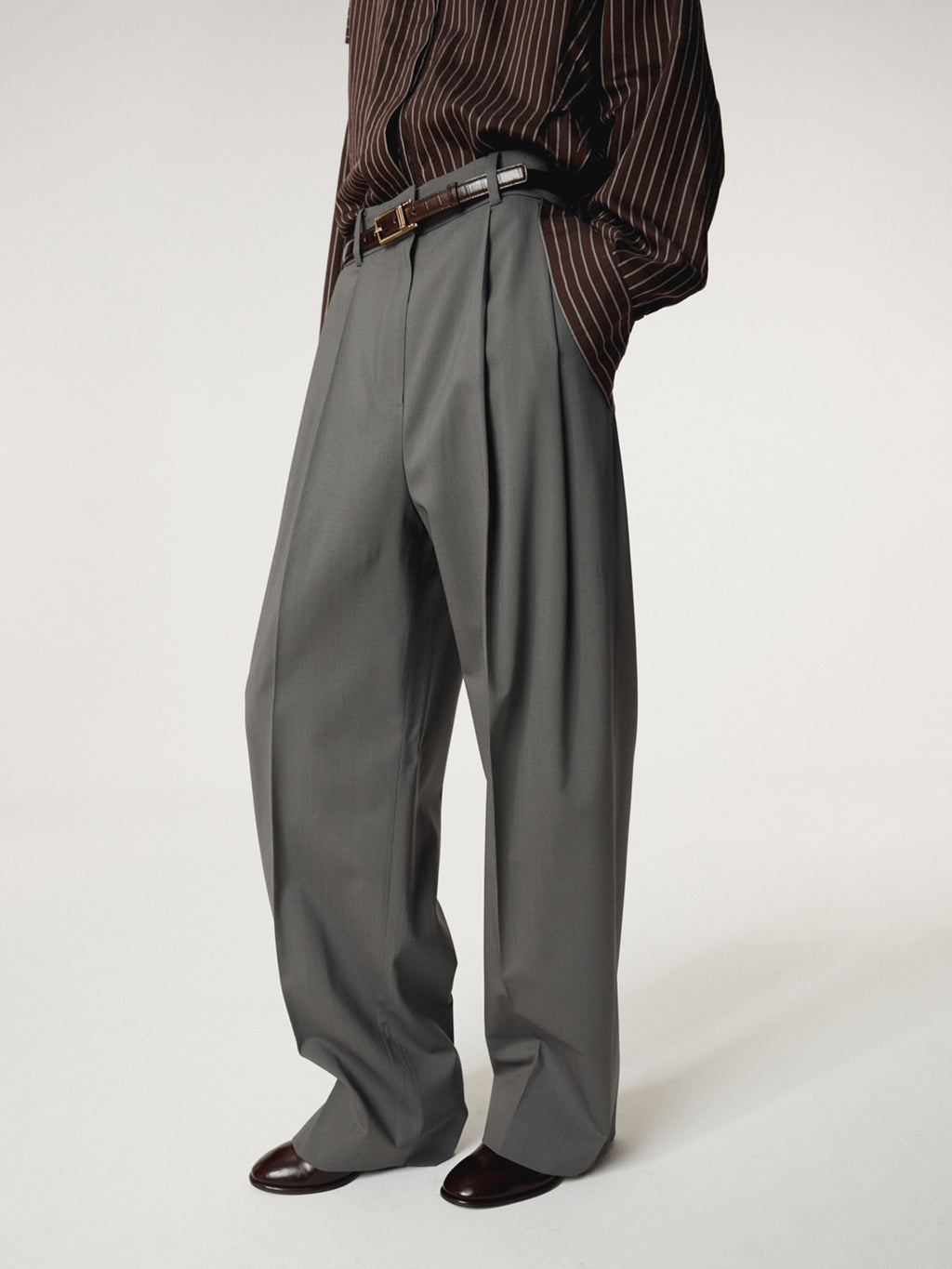 Recto - Two Tuck Suit Pants (Midnight Grey) product image 9 | TRAB K-Fashion Australia